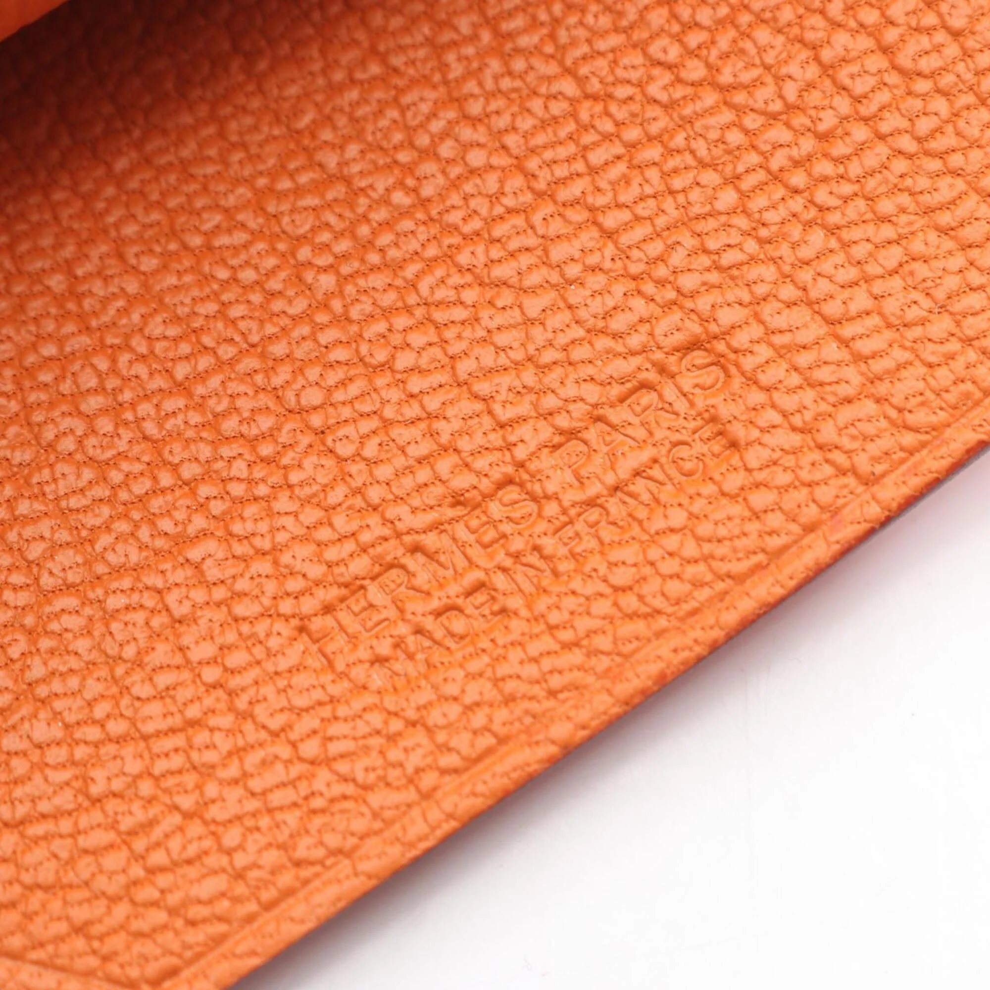 Charm Swift Leather Orange Handbag Charm - Image 4