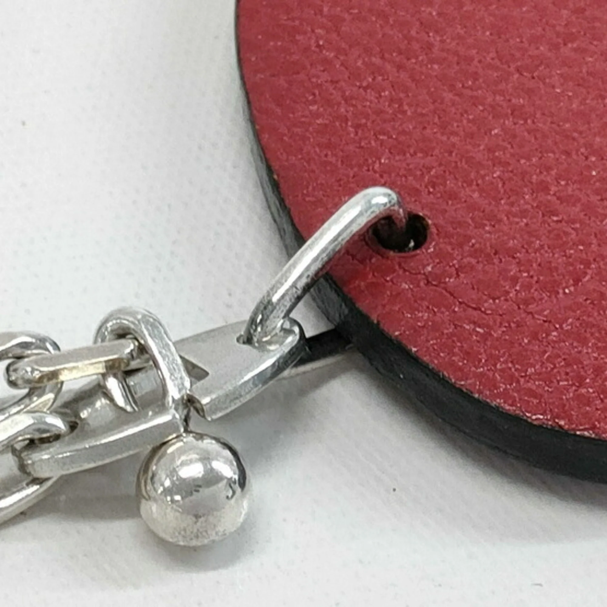 Hippo Charm Leather Brown Red Handbag Charm - Image 5