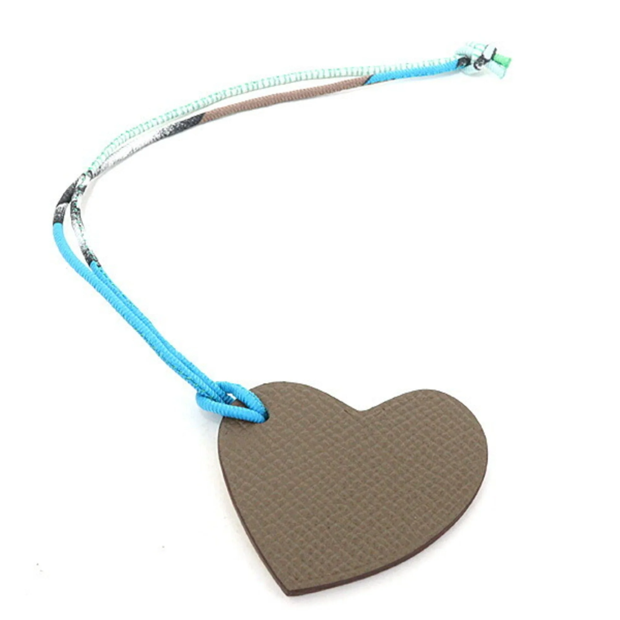 Petit H Heart Charm Epsom Leather and Silk and Taurillon Clemence Leather Mini Handbag Charm - Image 2