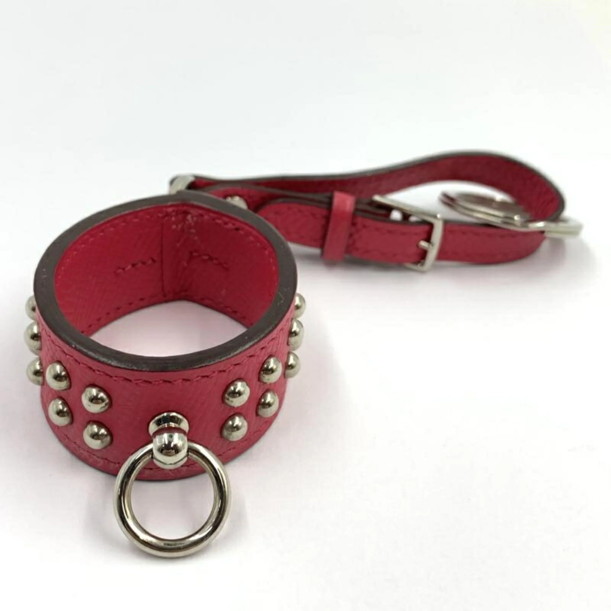 Porte Crecoli De Chien Charm Rose Purple Handbag Charm