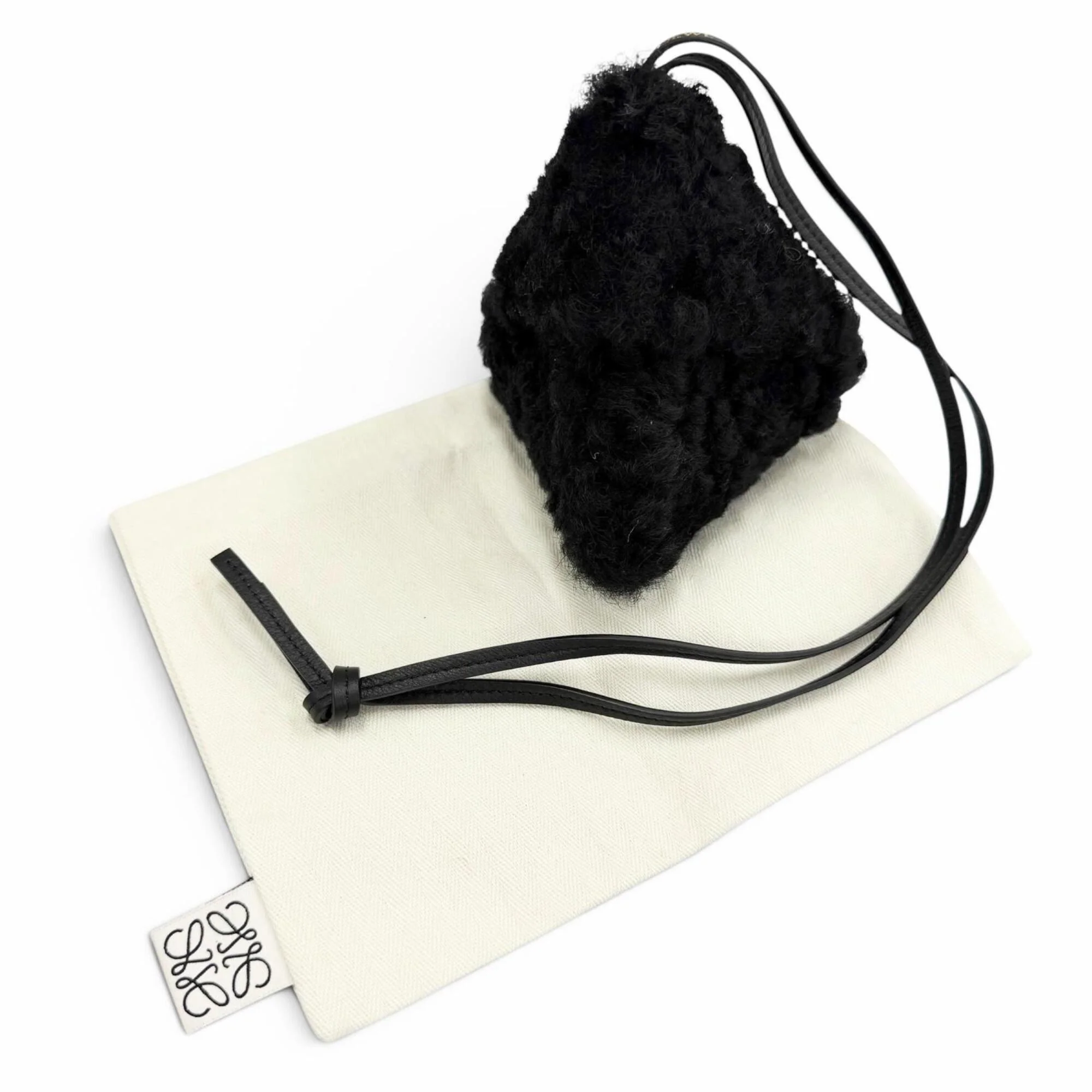 Charm Leather Black Handbag Charm - Image 2