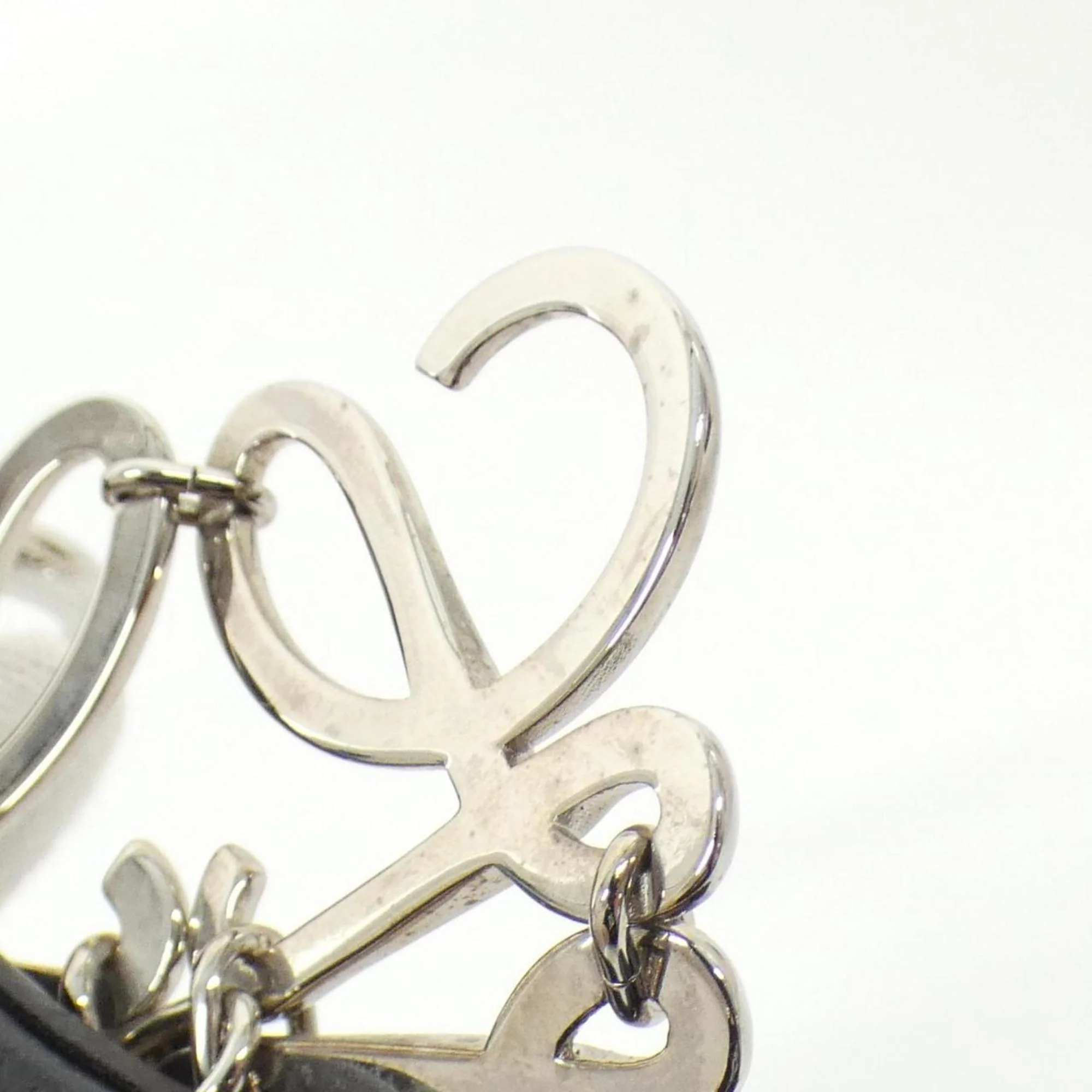 Handbag Charm Leather Black - Image 4