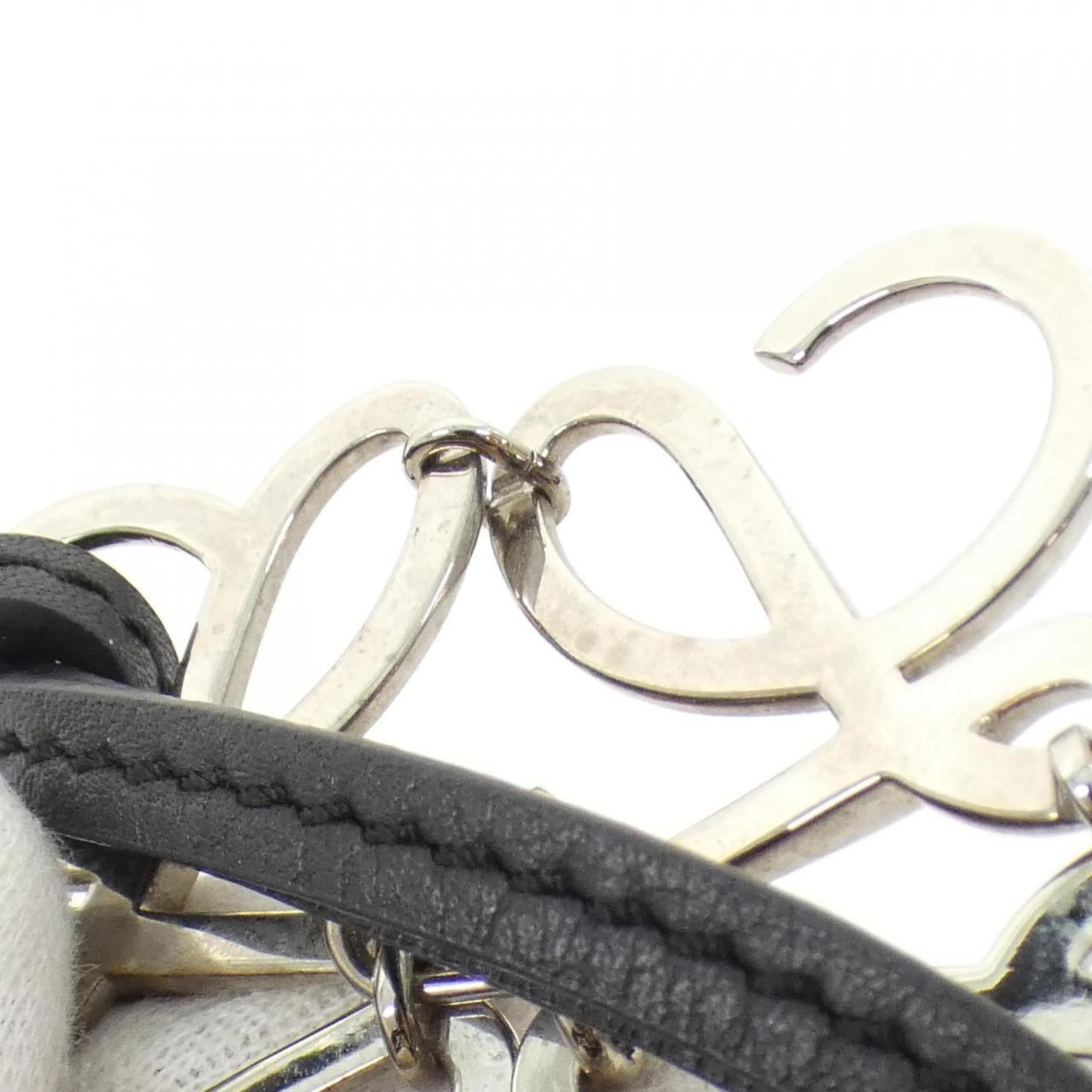 Handbag Charm Leather Black - Image 5