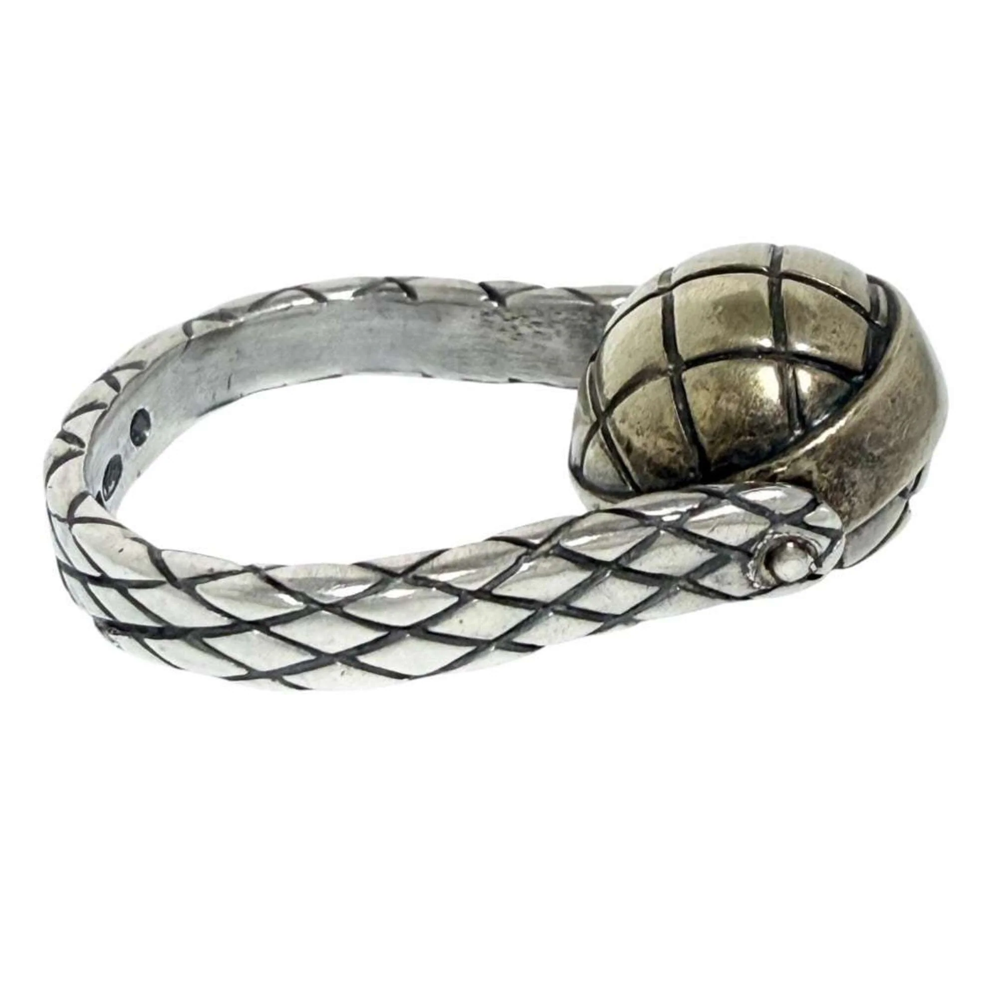 Intrecciato Ball Ring Sterling Silver - Image 6