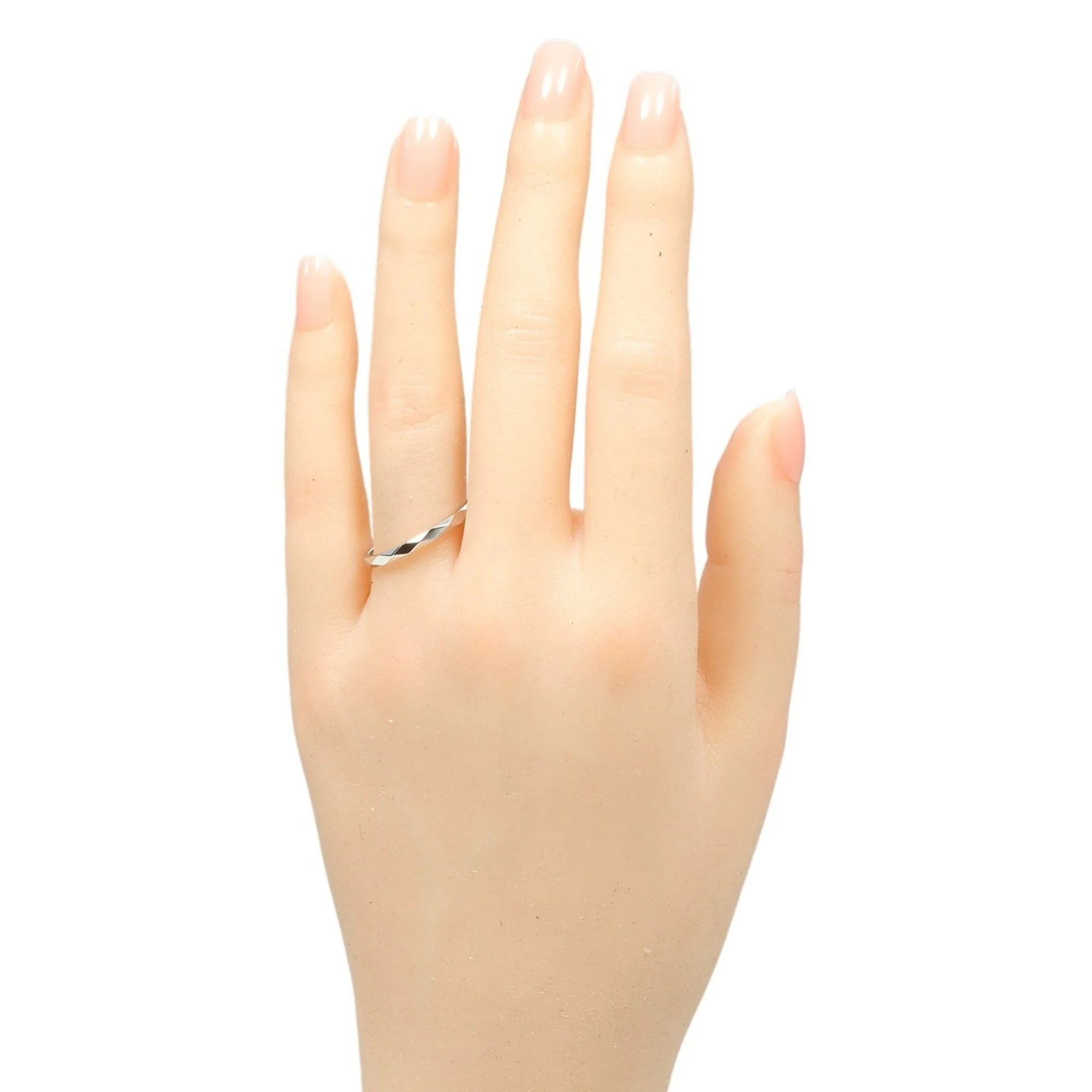 Facet Band Ring Platinum Small - Image 2
