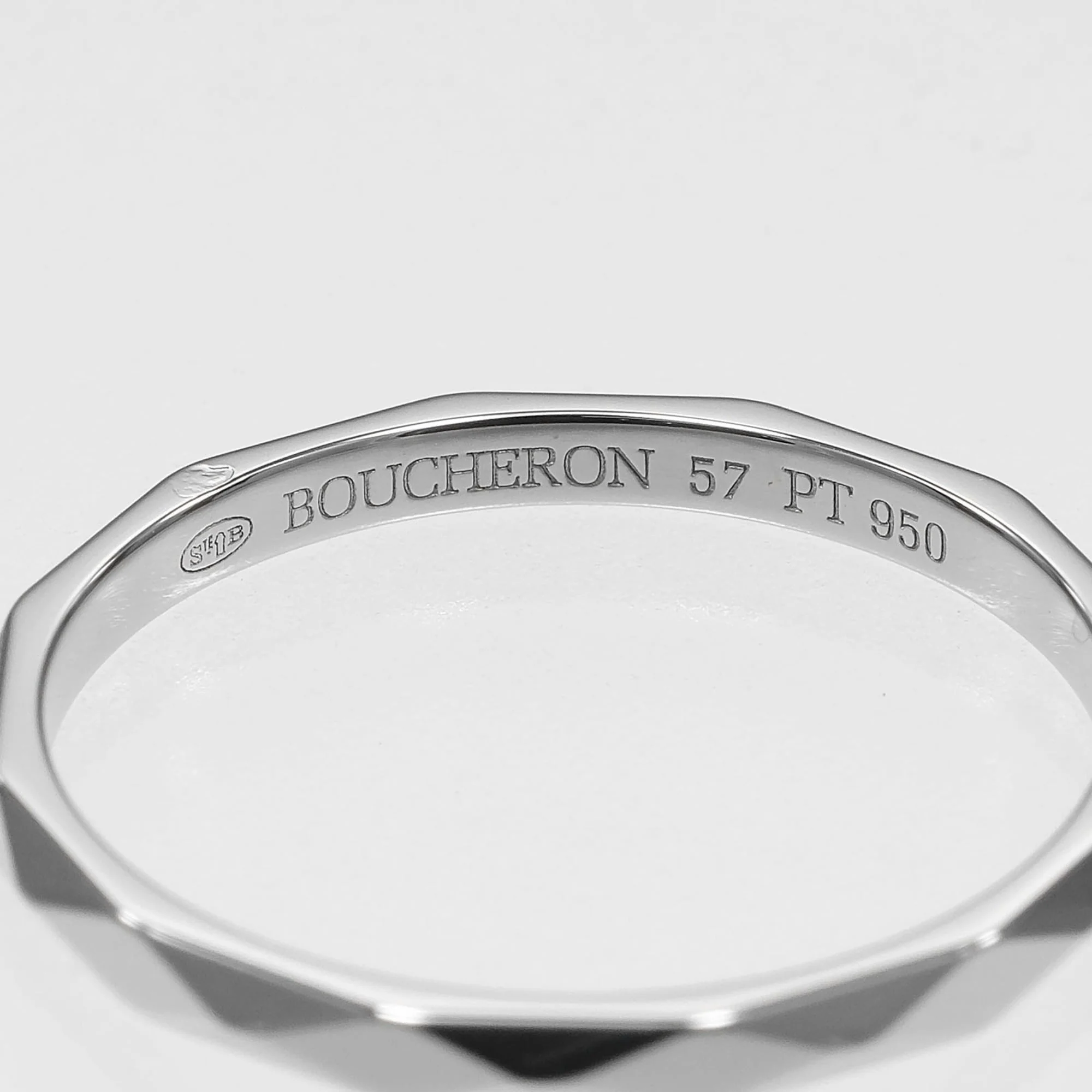 Facet Band Ring Platinum Small - Image 4