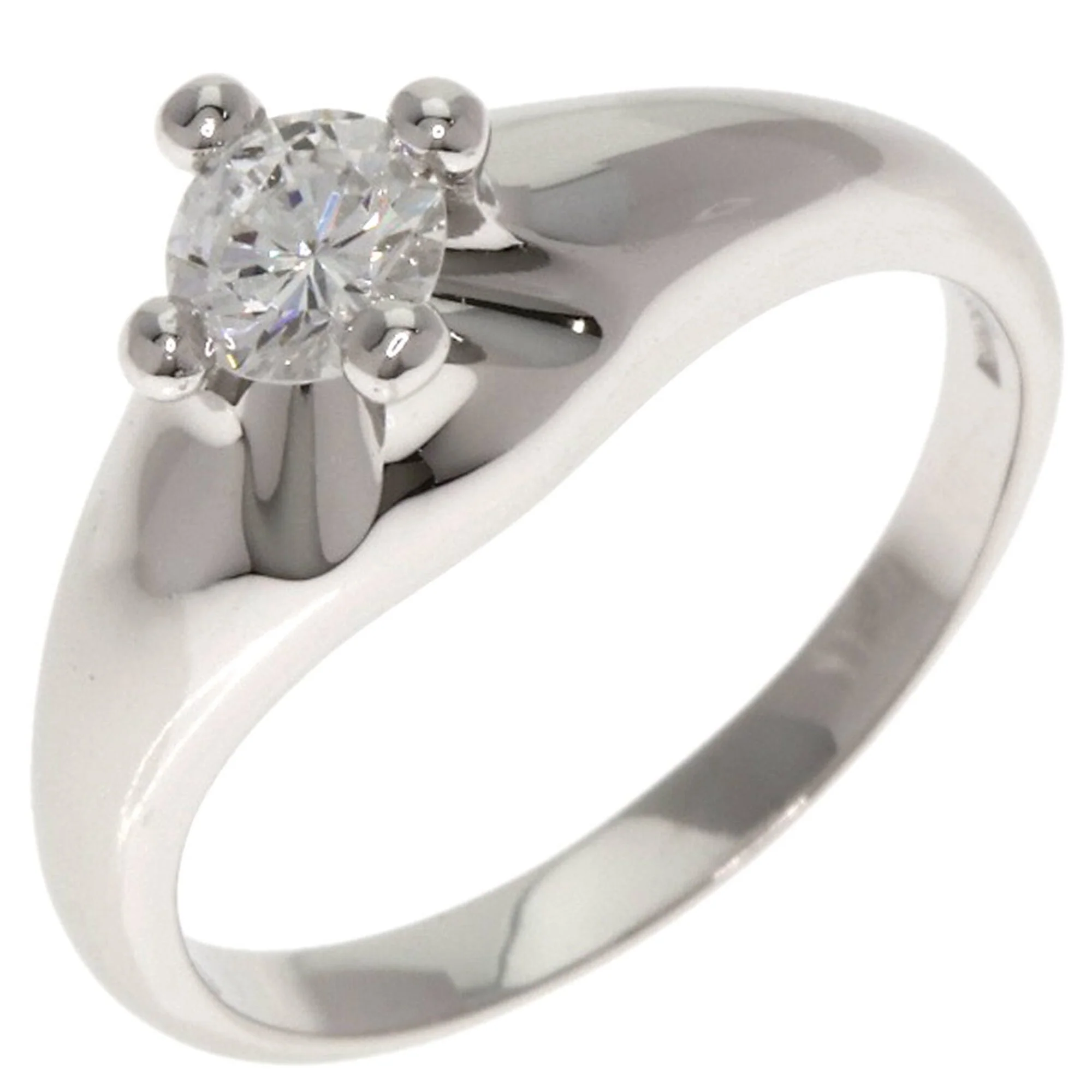 Band Ring Platinum with Diamond - Image 2