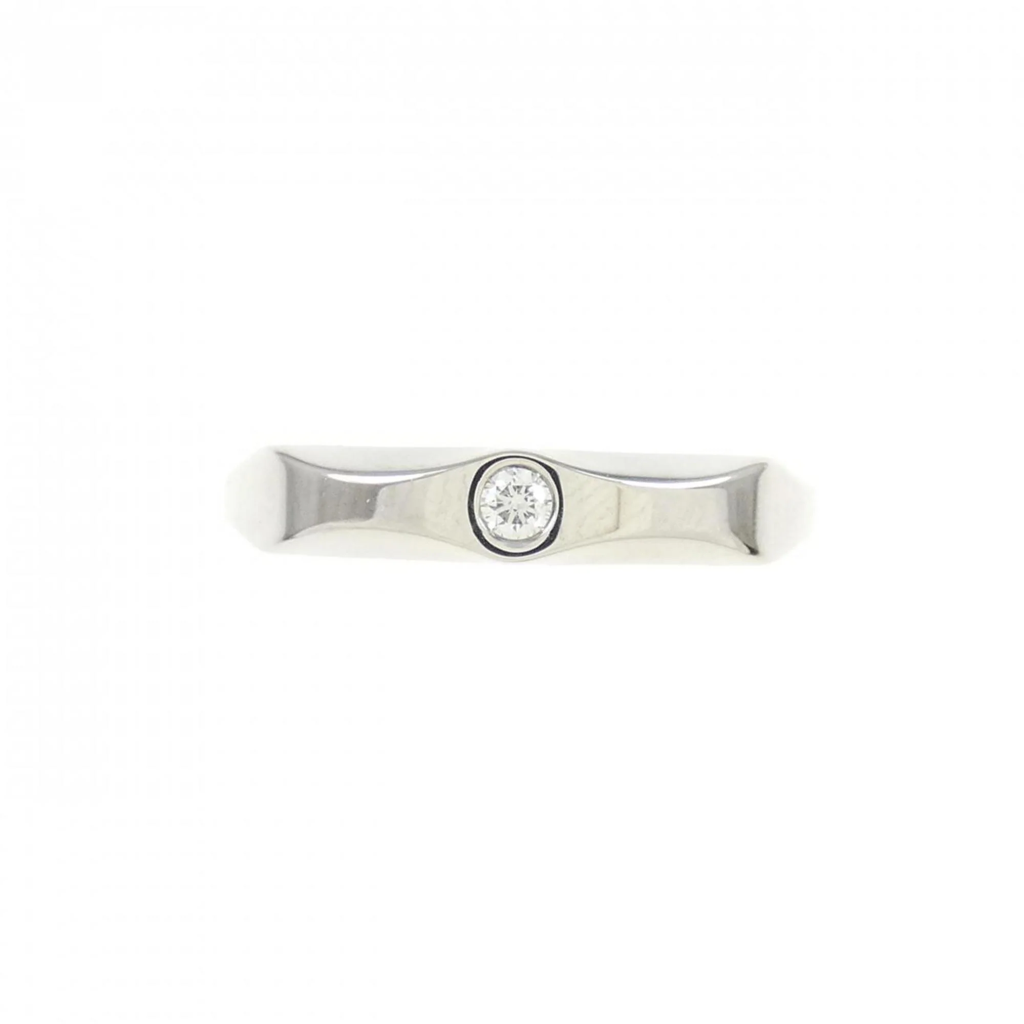 Band Ring Platinum with Diamond - Image 2