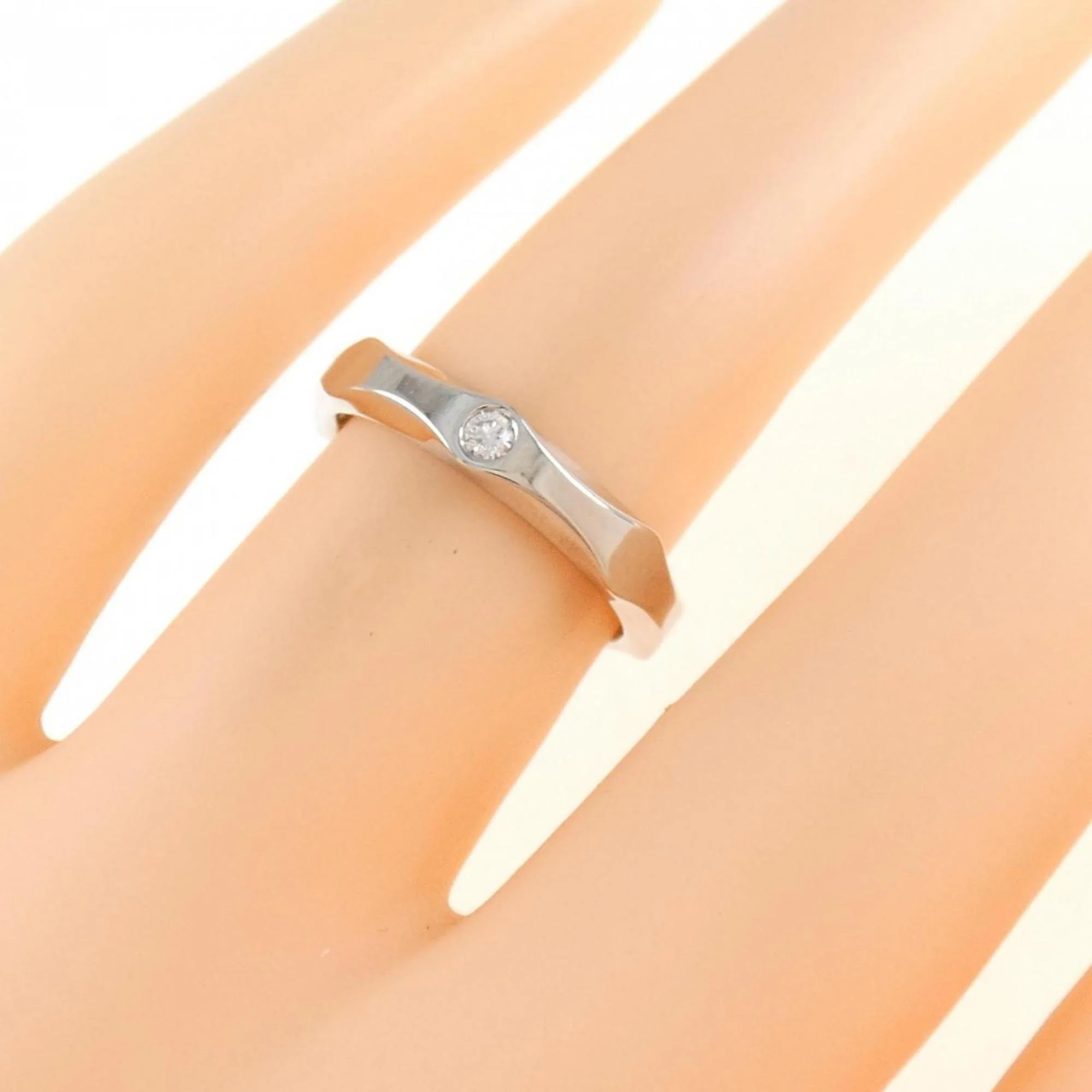 Band Ring Platinum with Diamond - Image 5