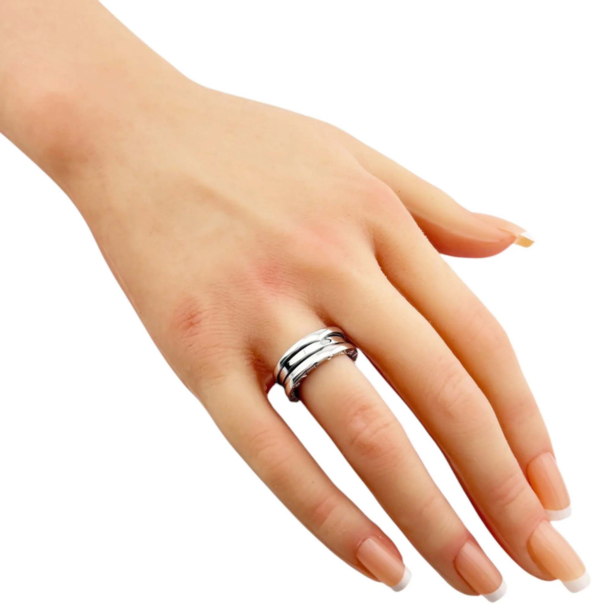 B.Zero1 One Band 18K White Gold Ring - Image 2