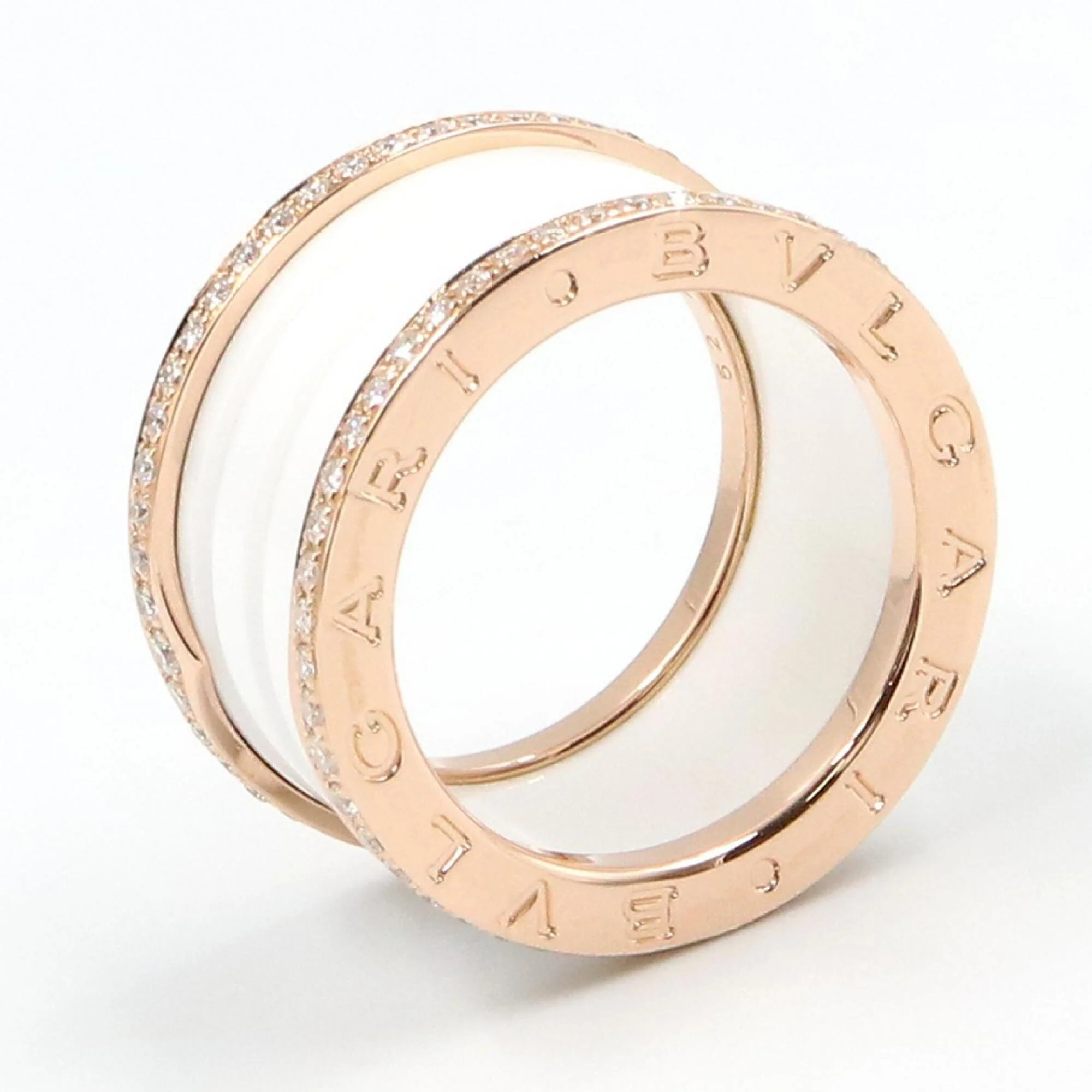 B.Zero1 Ring 18K Rose Gold and Ceramic - Image 3