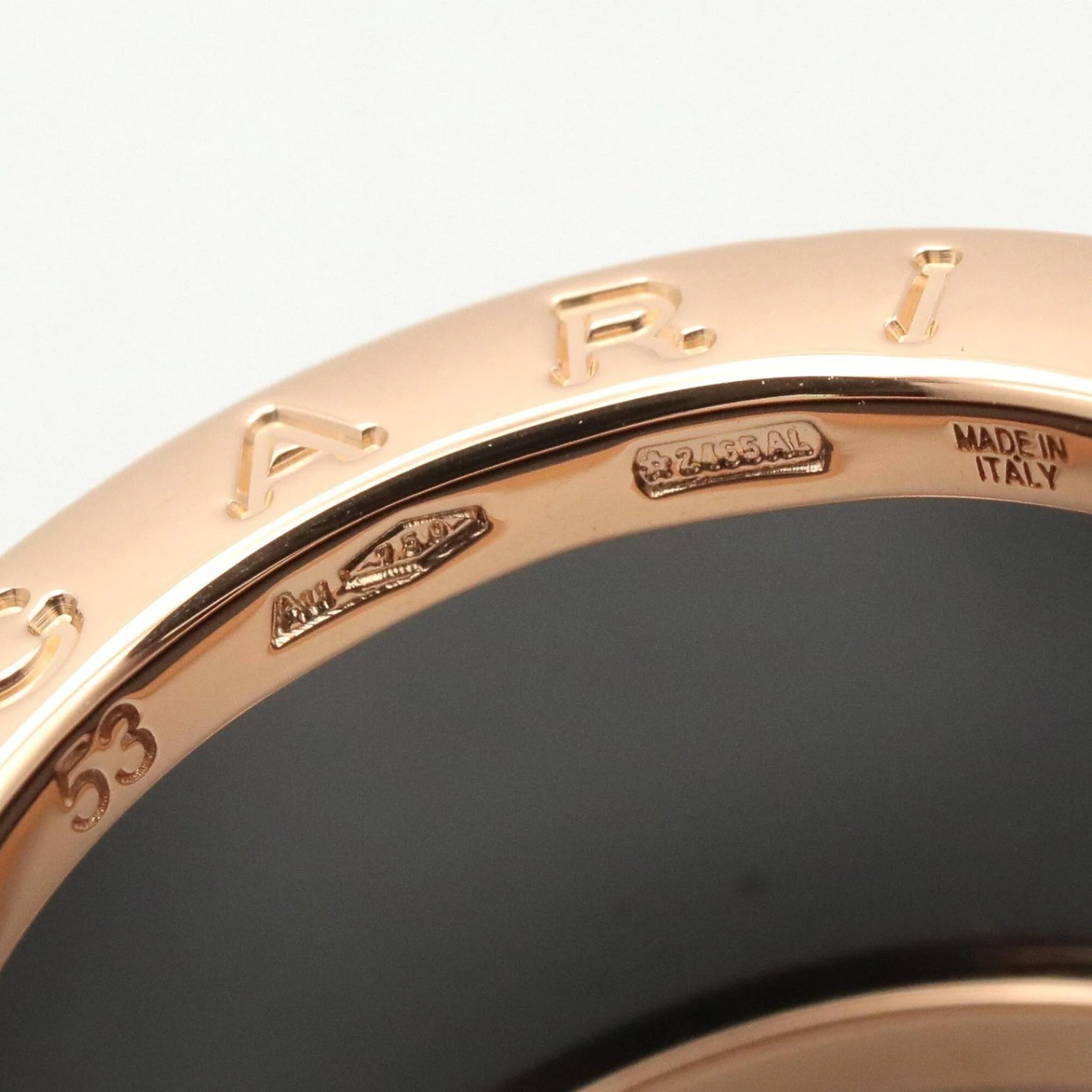 B.Zero1 Ring 18K Rose Gold and Ceramic - Image 4