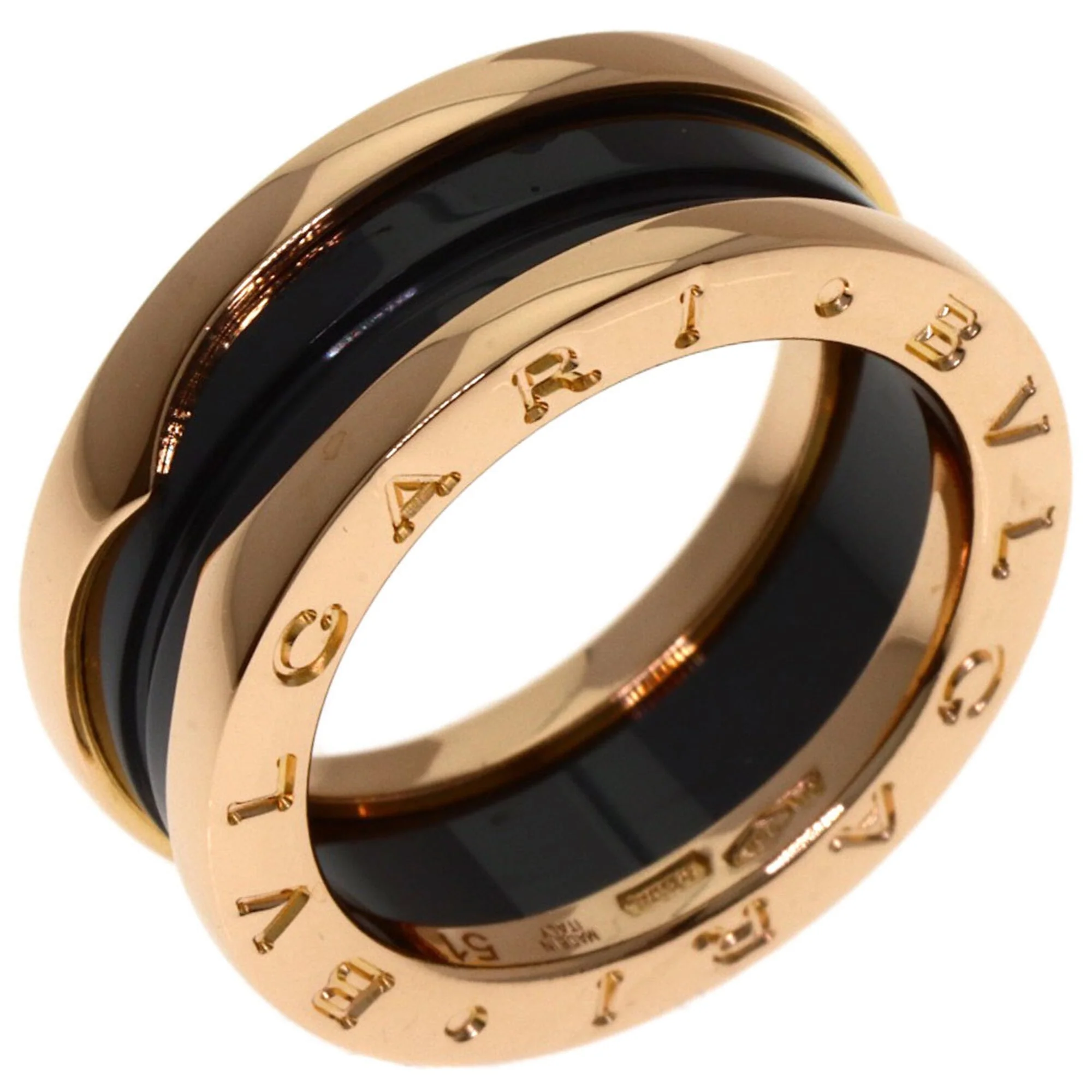 B.Zero1 Ring 18K Rose Gold and Ceramic - Image 2