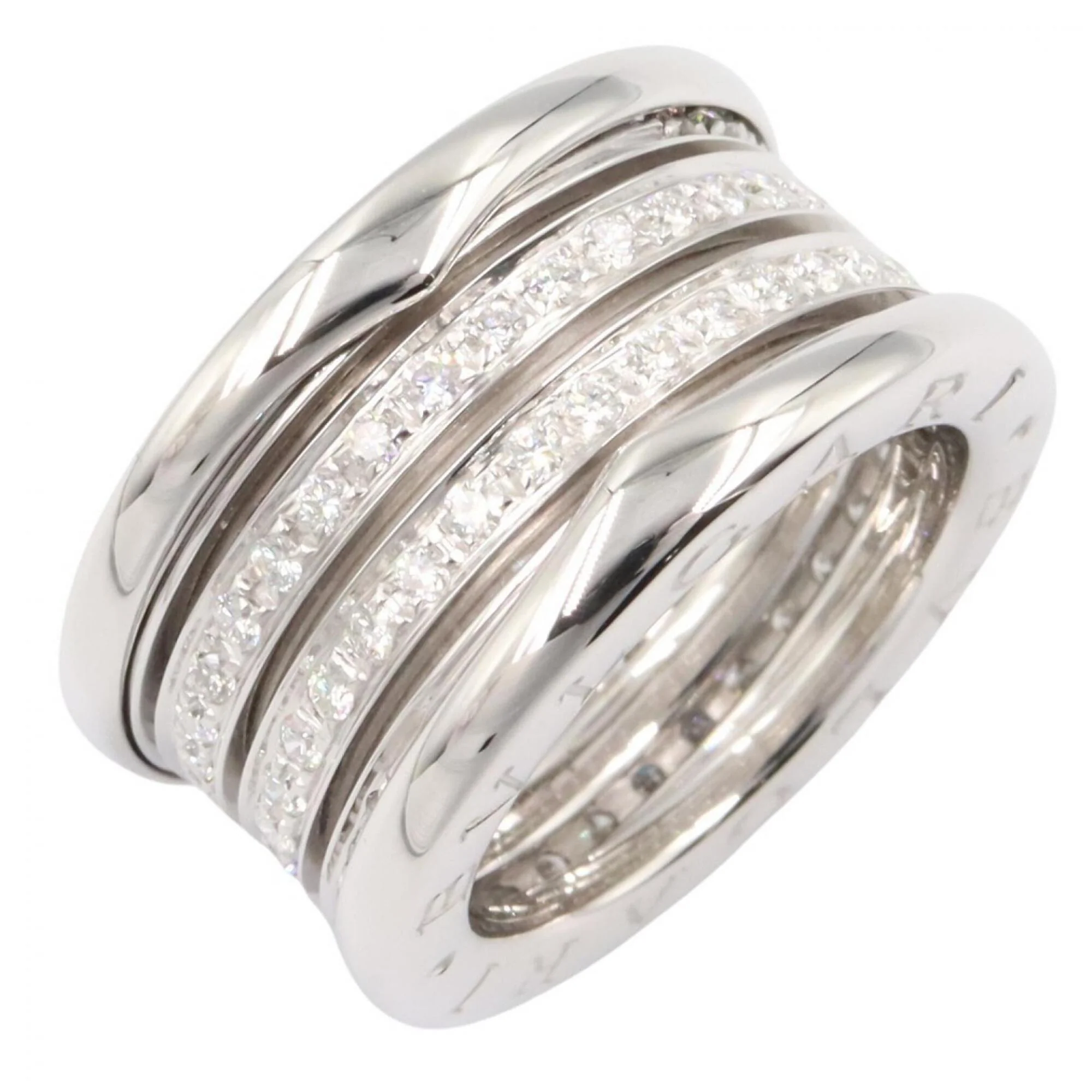 B.Zero1 Ring 18K White Gold and Sterling Silver