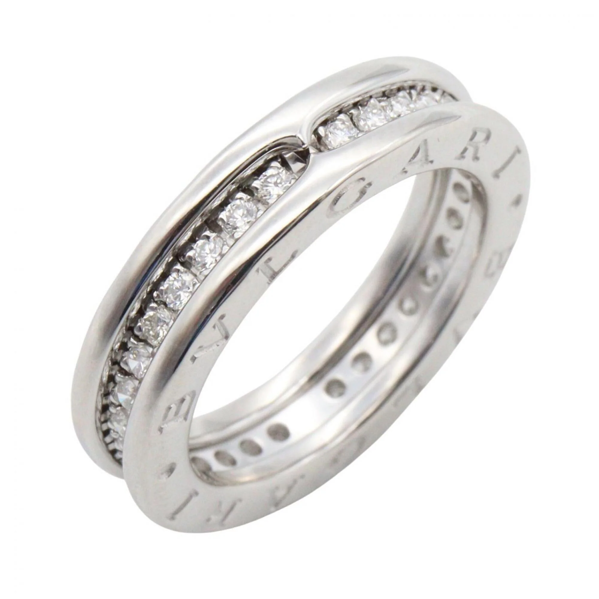 B.Zero1 Ring 18K White Gold and Sterling Silver