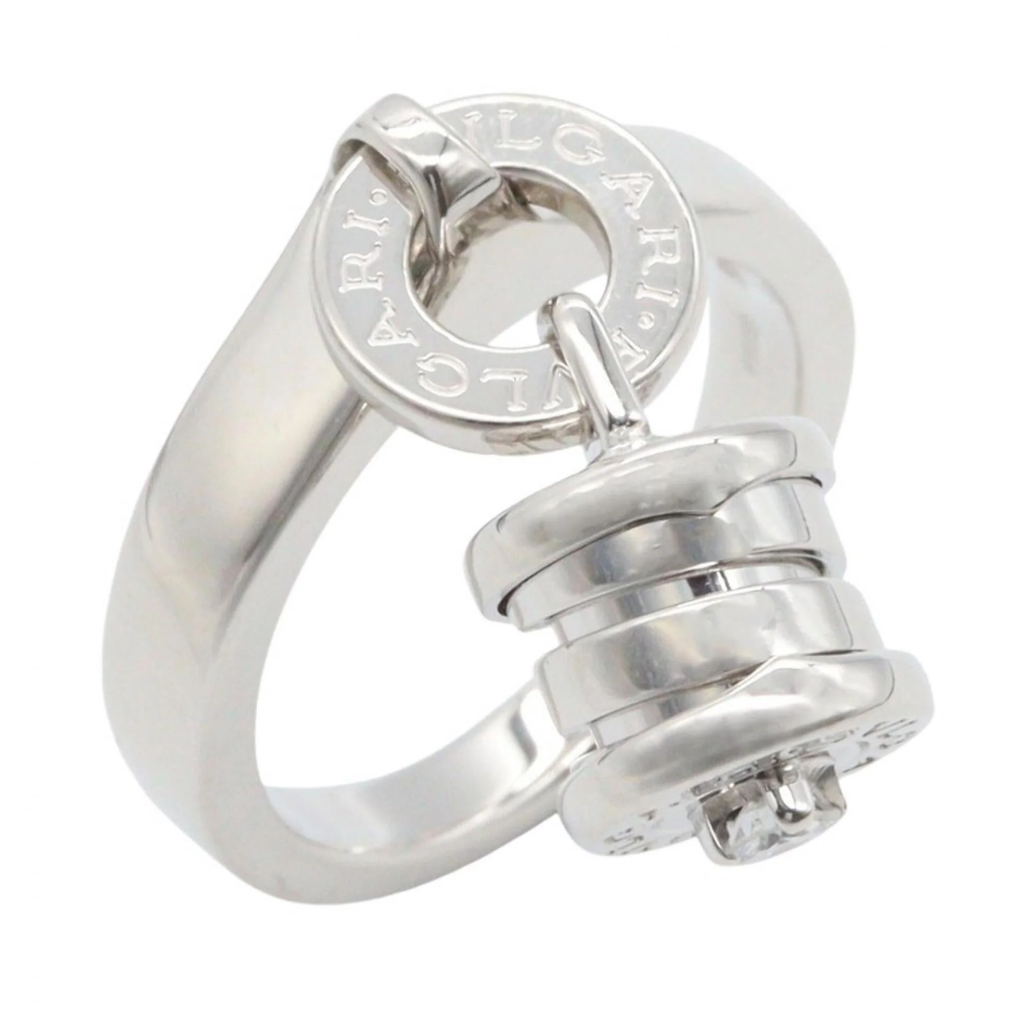 B.Zero1 Ring 18K White Gold and Sterling Silver