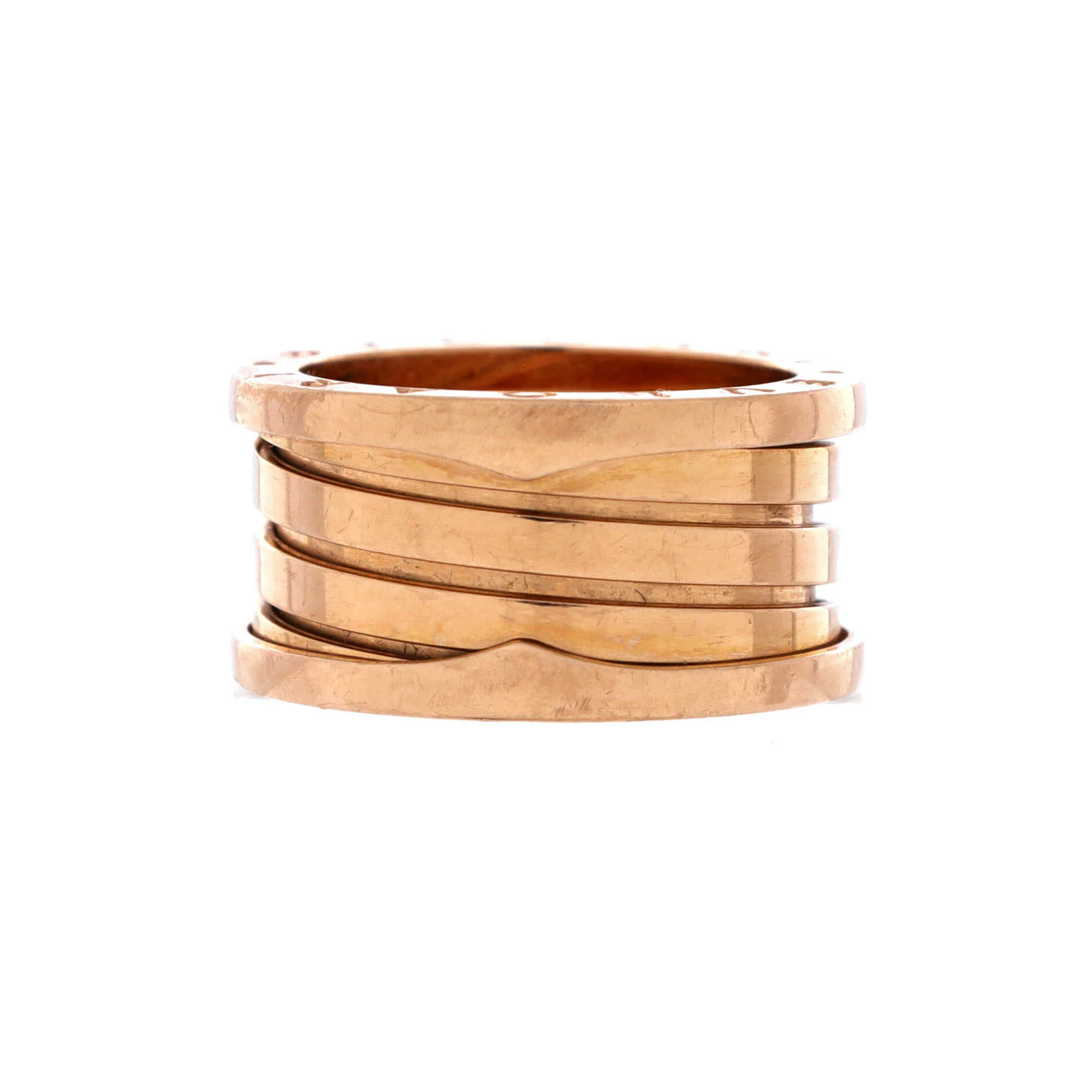 B.Zero1 Three Band Ring 18K Rose Gold