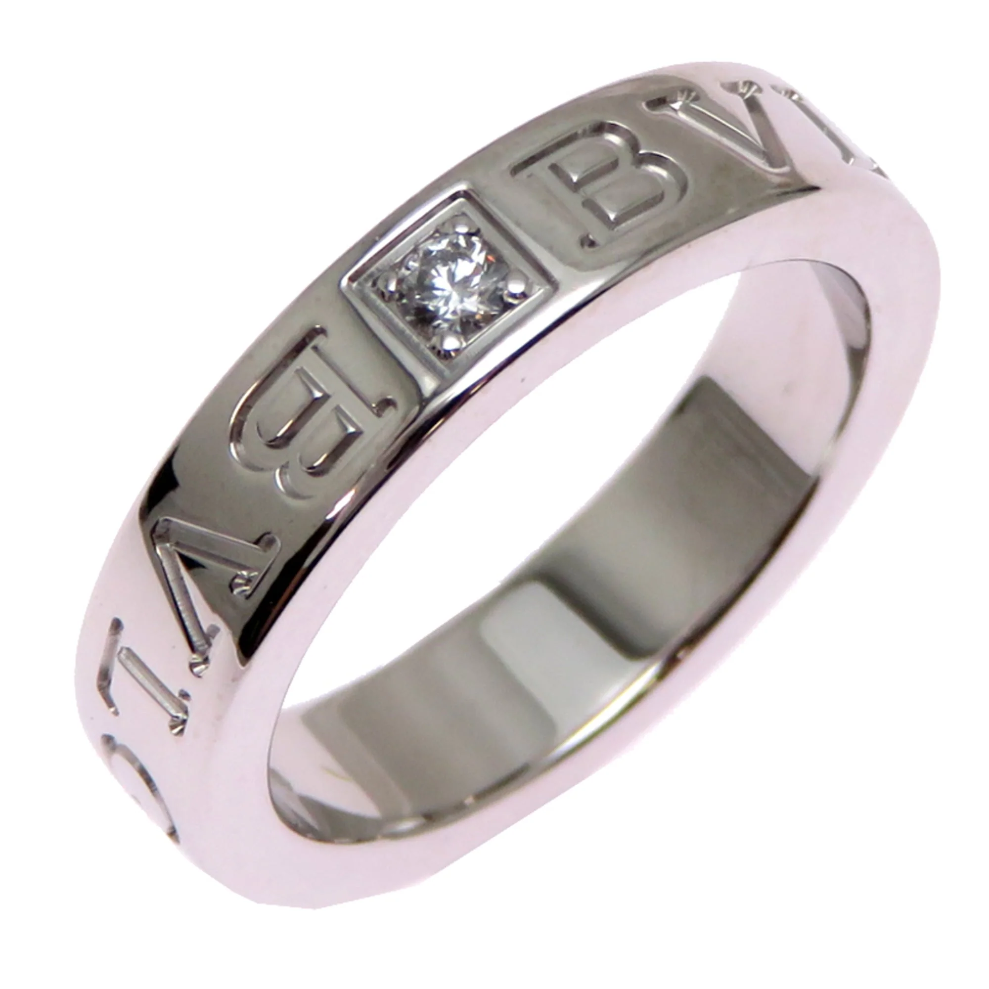 Double Ring 18K White Gold With Diamond