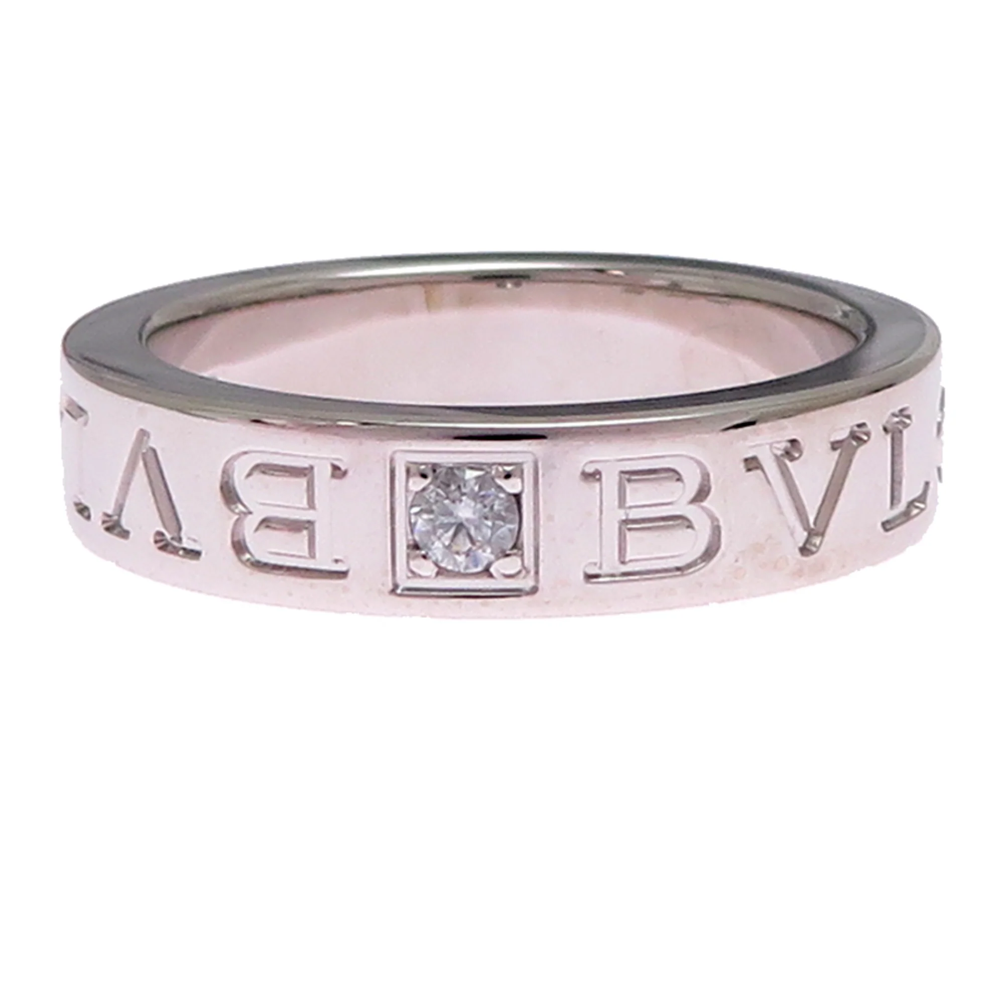 Double Ring 18K White Gold With Diamond - Image 4