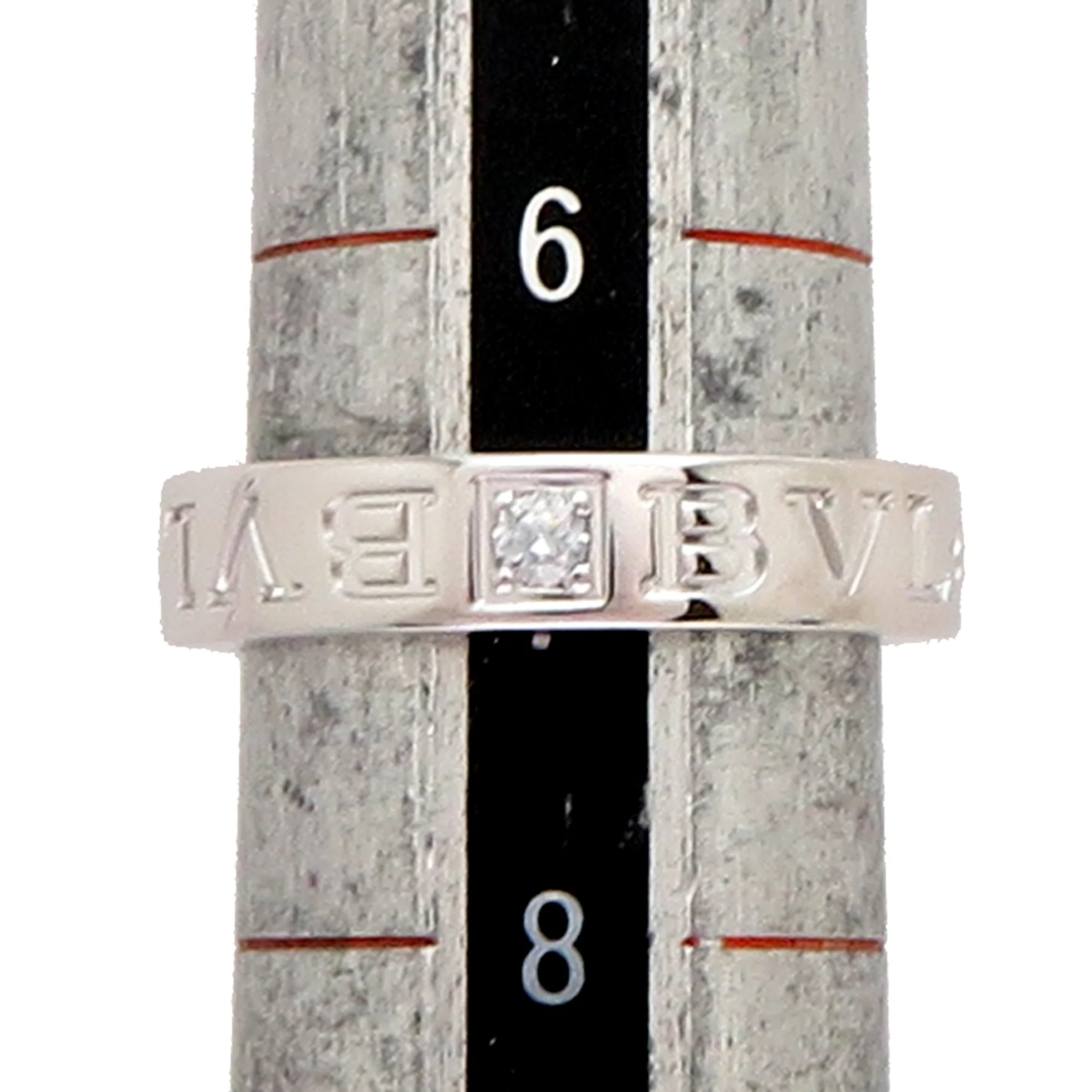 Double Ring 18K White Gold With Diamond - Image 6