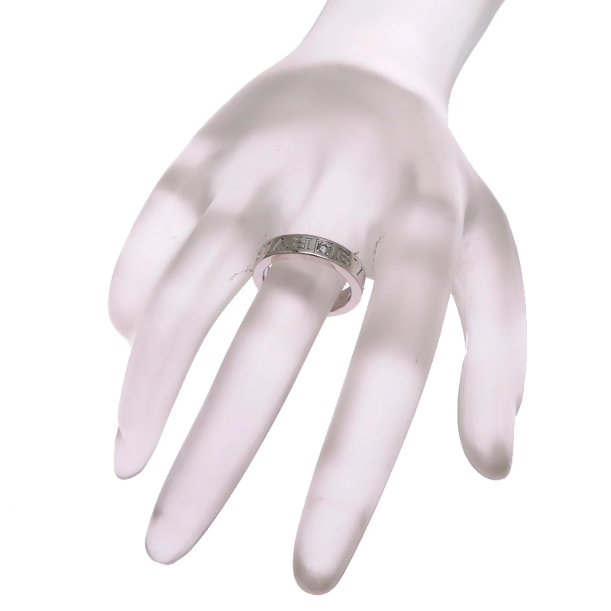 Double Ring 18K White Gold With Diamond - Image 7