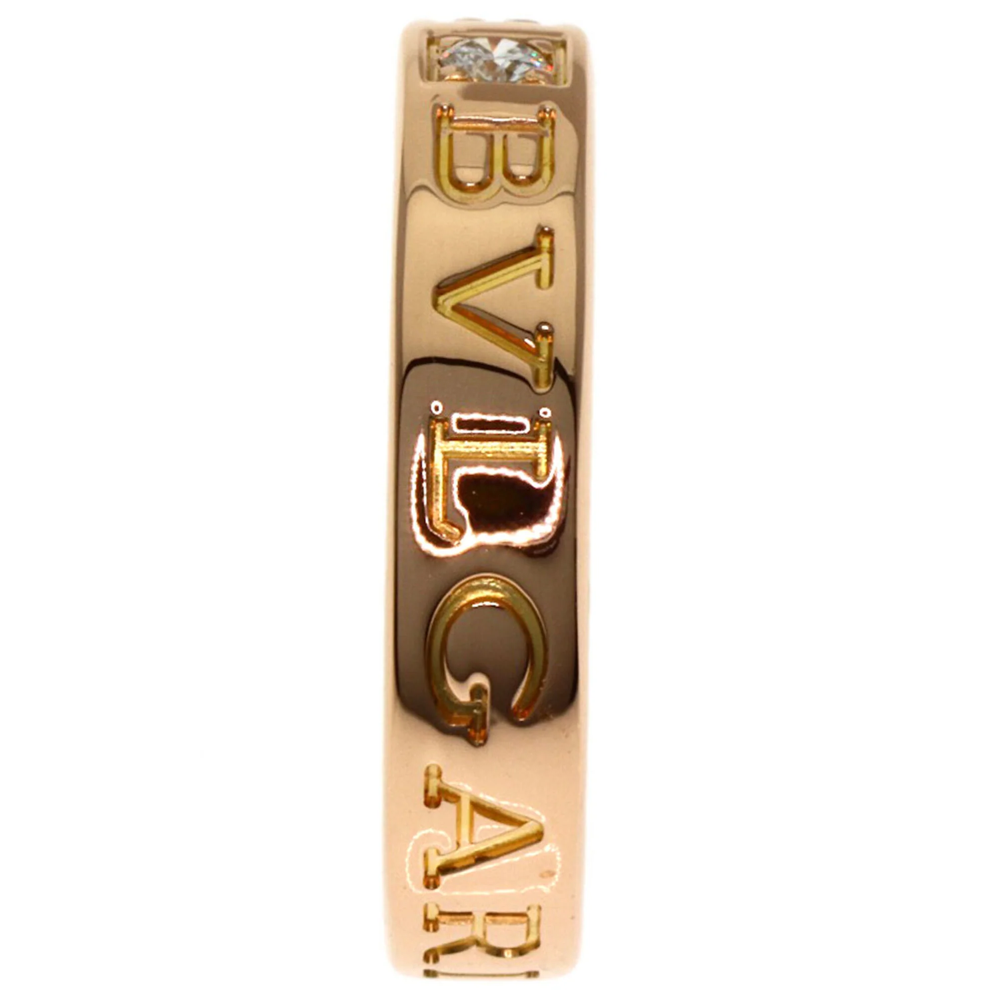One Band Ring 18K Rose Gold with Diamond - Image 3