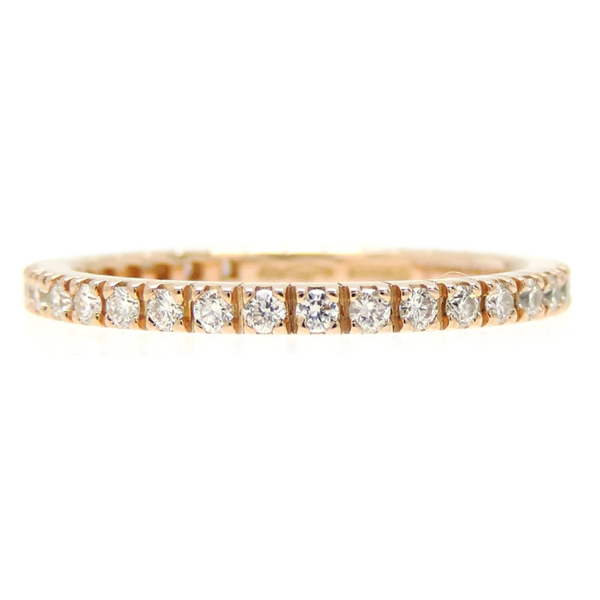 One Band Ring 18K Rose Gold With Diamond - Image 4