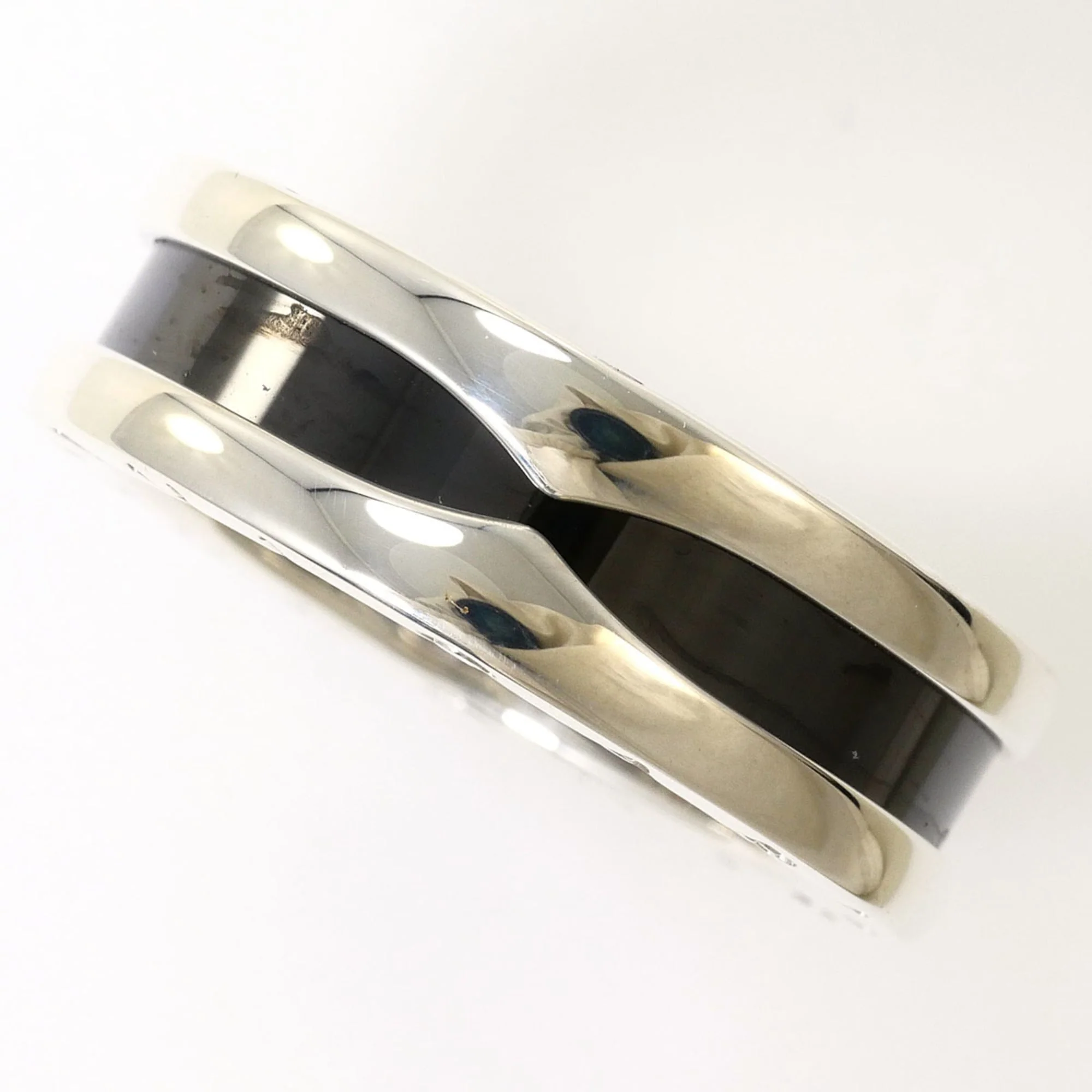 One Band Ring Ceramic and Sterling Silver