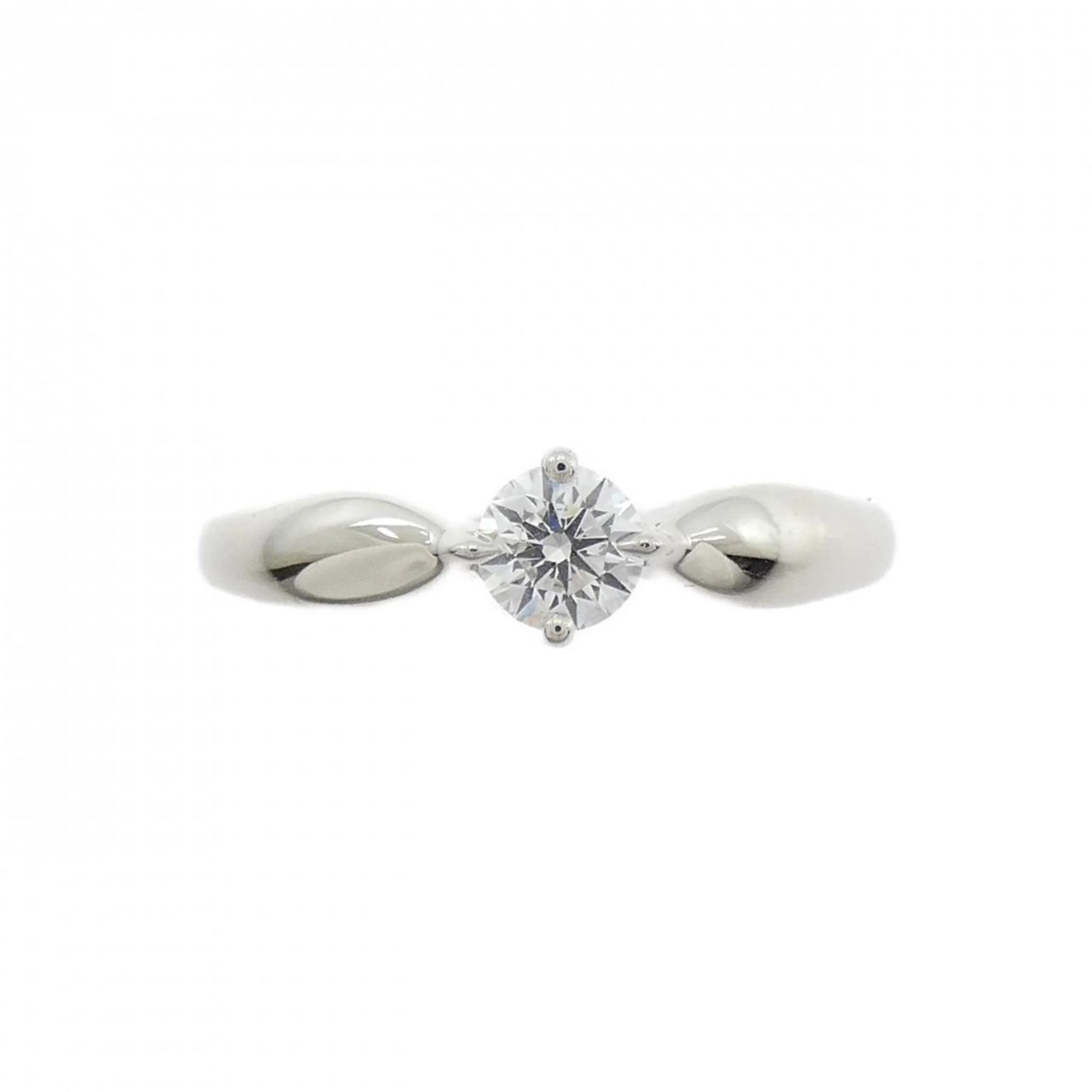 One Band Ring Platinum and Diamond - Image 2