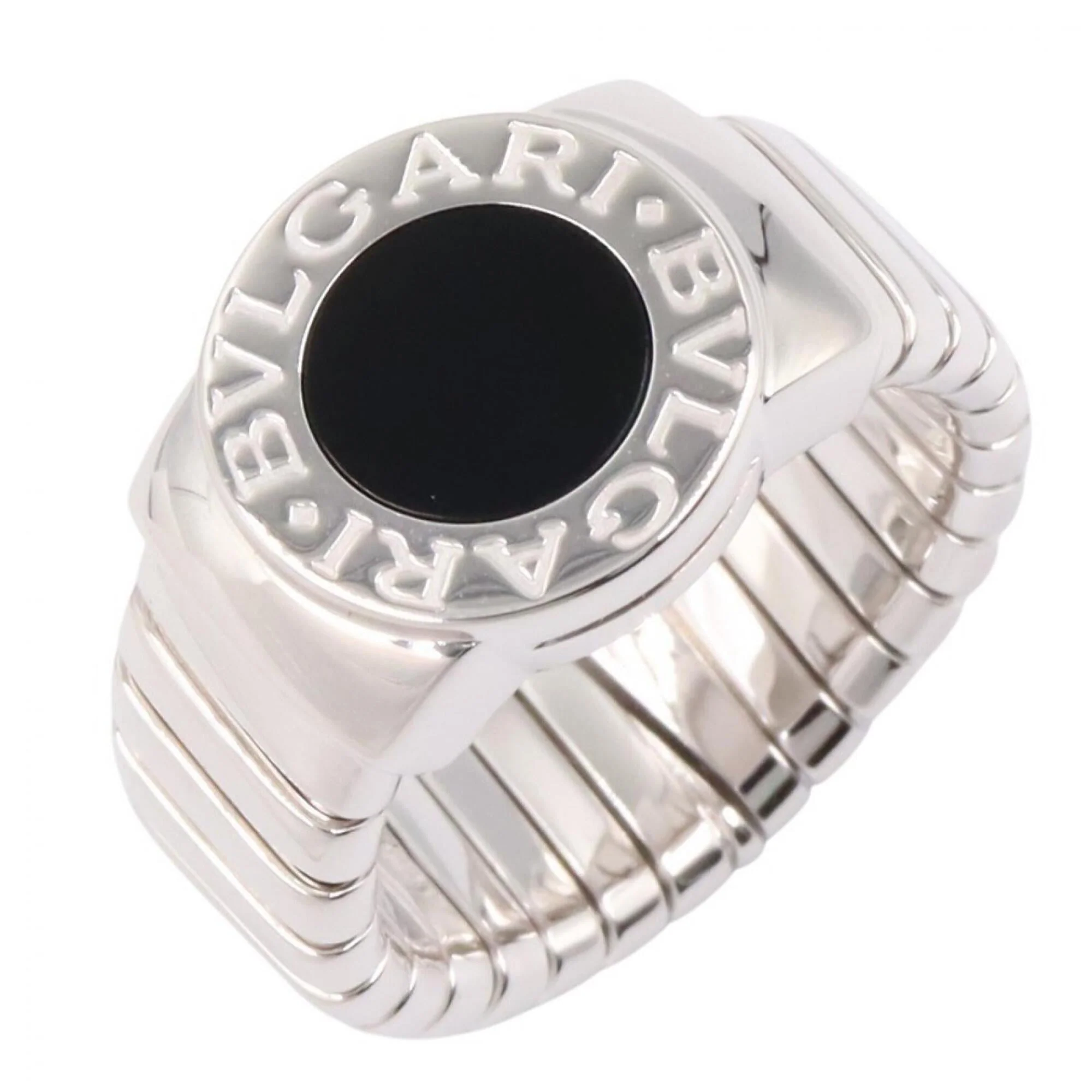 Ring 18K White Gold with Onyx