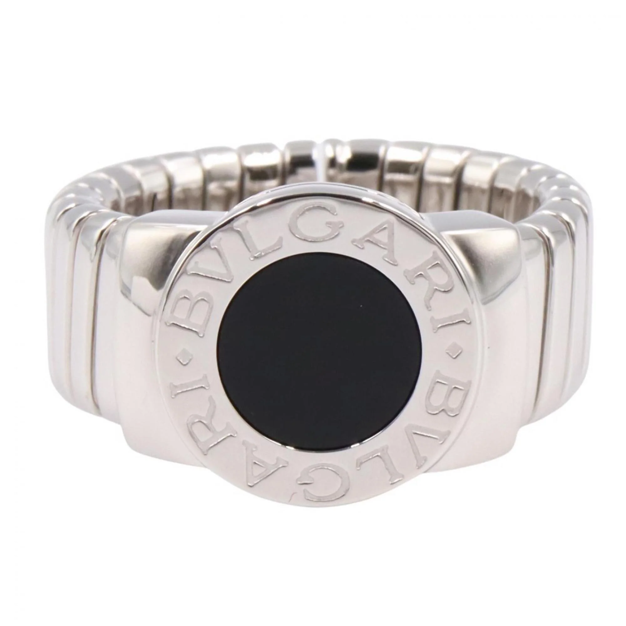 Ring 18K White Gold with Onyx - Image 2