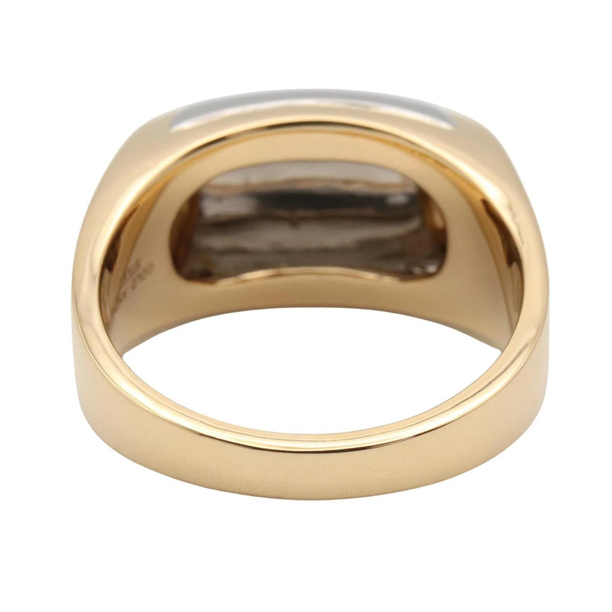 Ring Stainless Steel and 18K Yellow Gold - Image 3