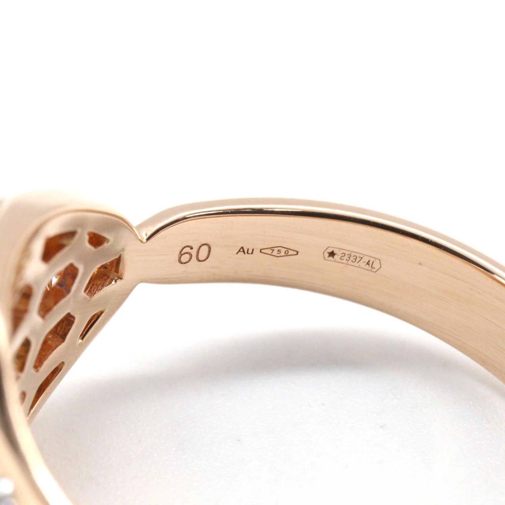 Serpenti Ring 18K Rose Gold with Diamonds - Image 5