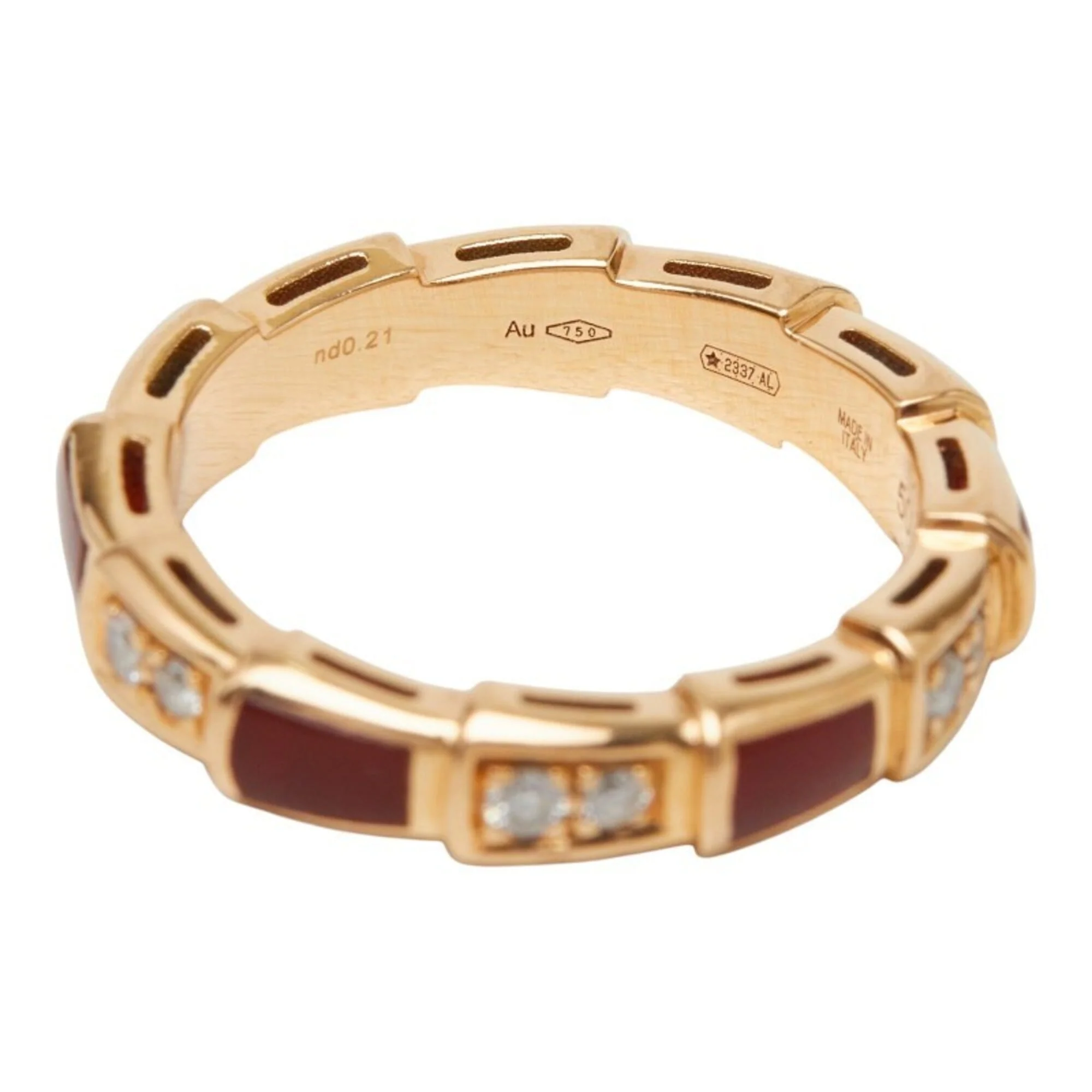 Serpenti Viper Ring 18K Rose Gold - Image 8