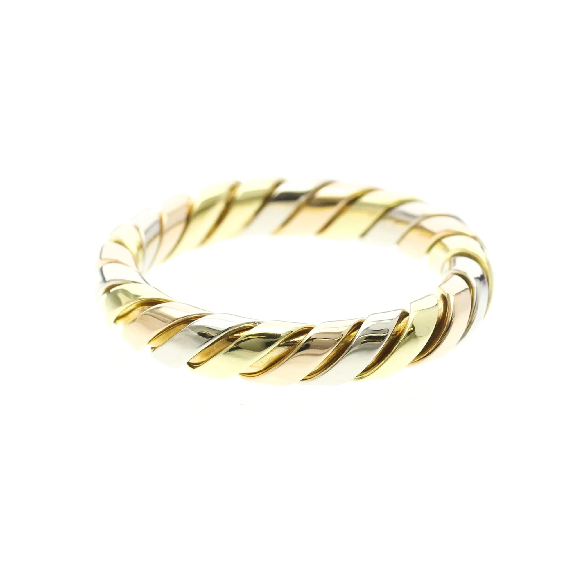 Tubogas Ring 18K Tricolor Gold