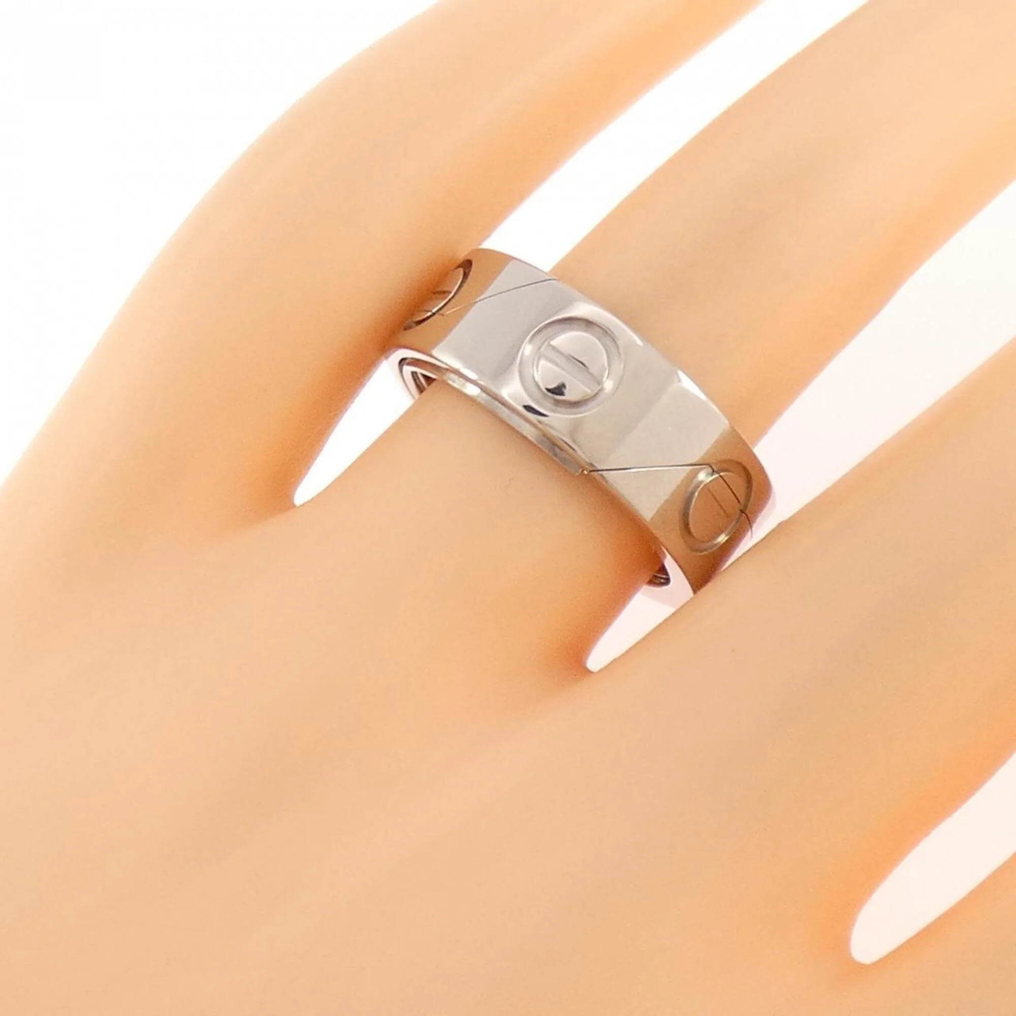 Astrolove 1999 Christmas Limited Edition One Band 18K White Gold Ring - Image 5