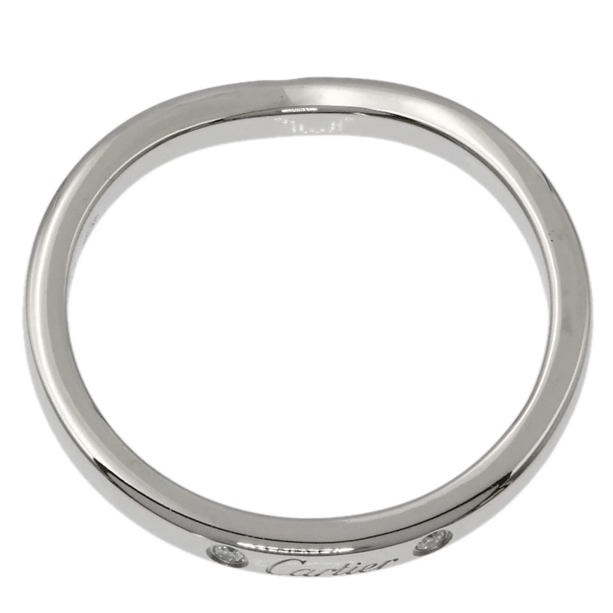 Ballerina Curve 3P Ring Platinum with Diamond - Image 4