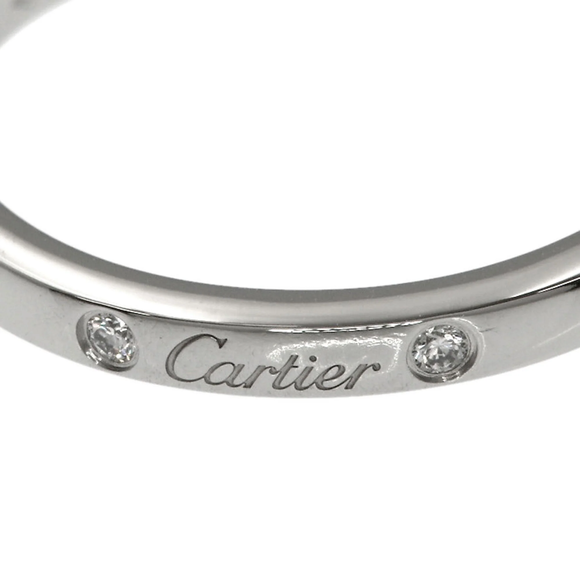 Ballerina Curve 3P Ring Platinum with Diamond - Image 7