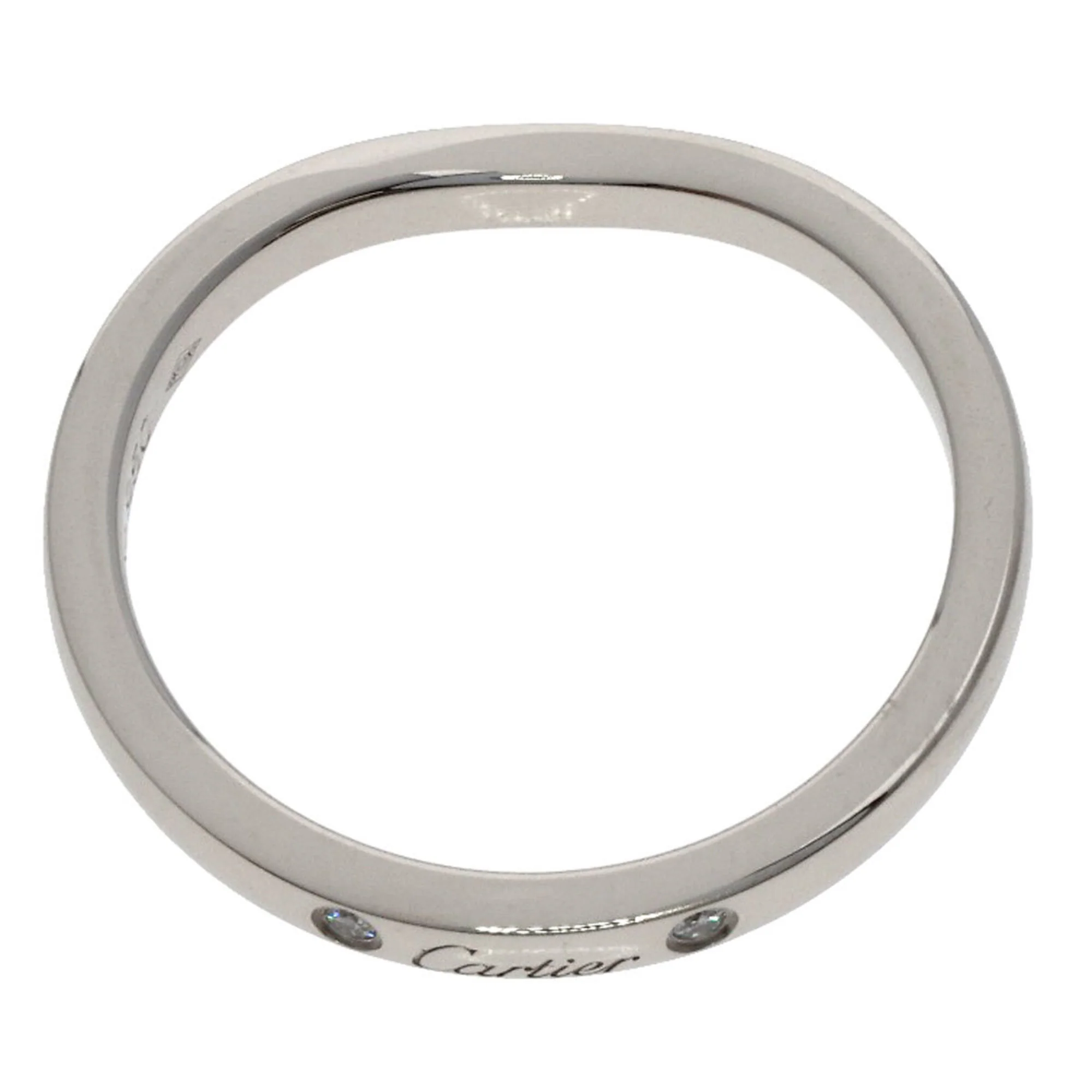 Ballerina Curve Ring Platinum with Diamond - Image 4
