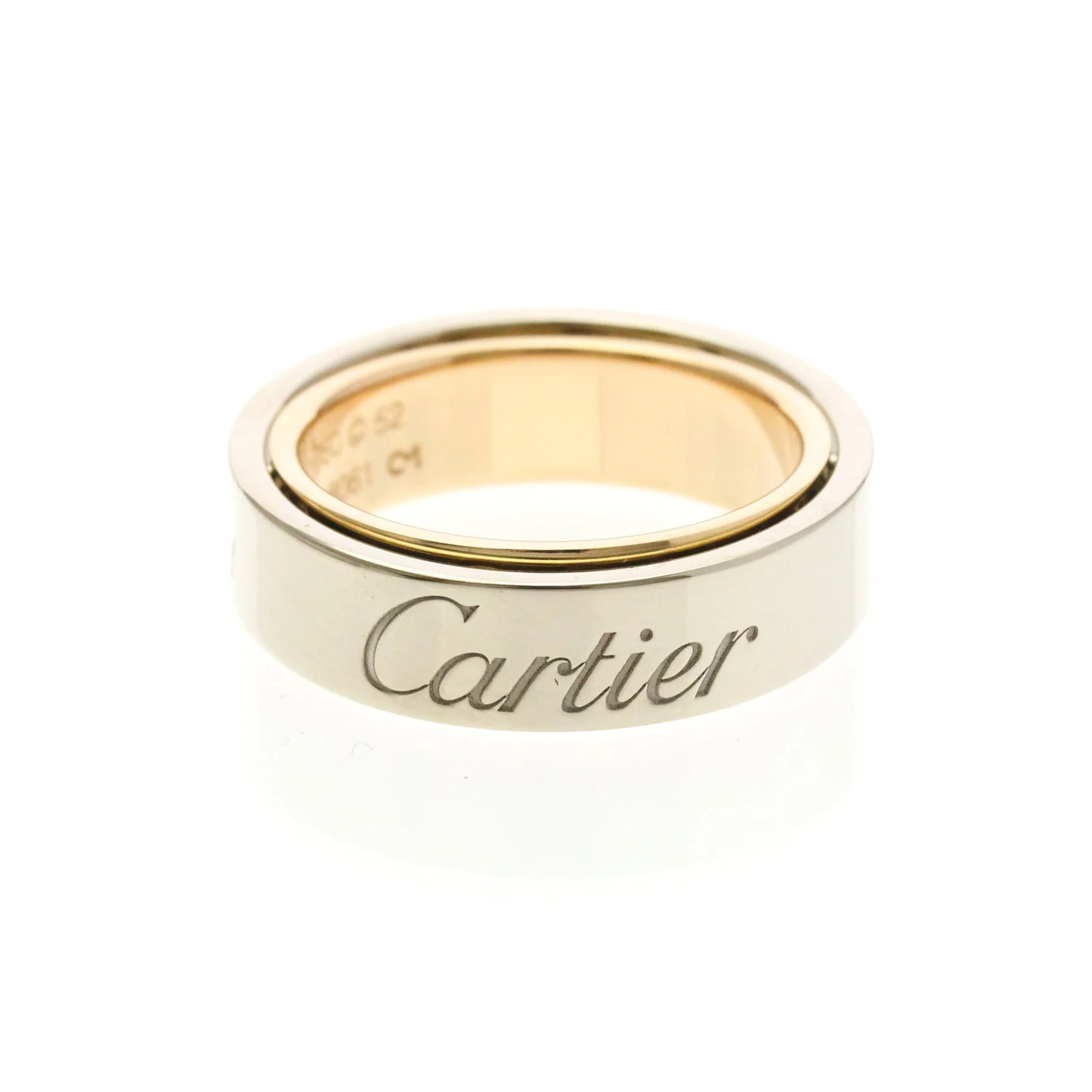 Band Ring 18K Rose Gold and 18K White Gold - Image 3