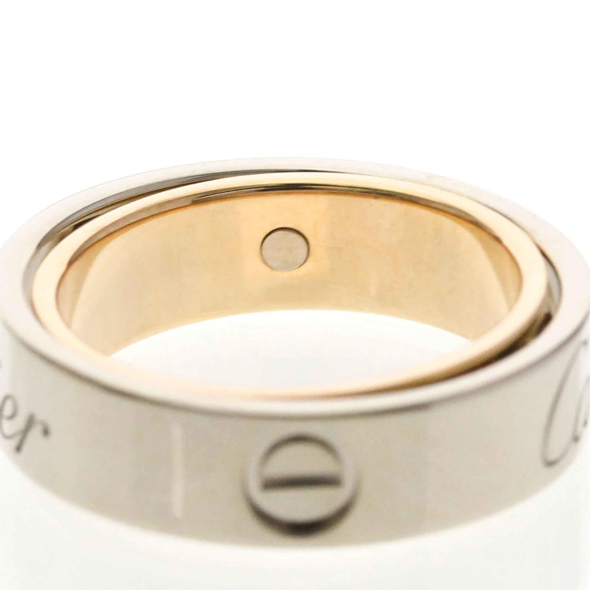 Band Ring 18K Rose Gold and 18K White Gold - Image 6