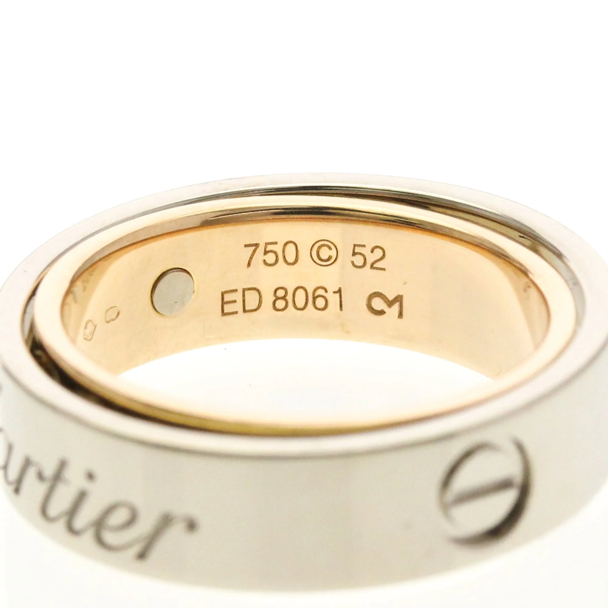 Band Ring 18K Rose Gold and 18K White Gold - Image 7