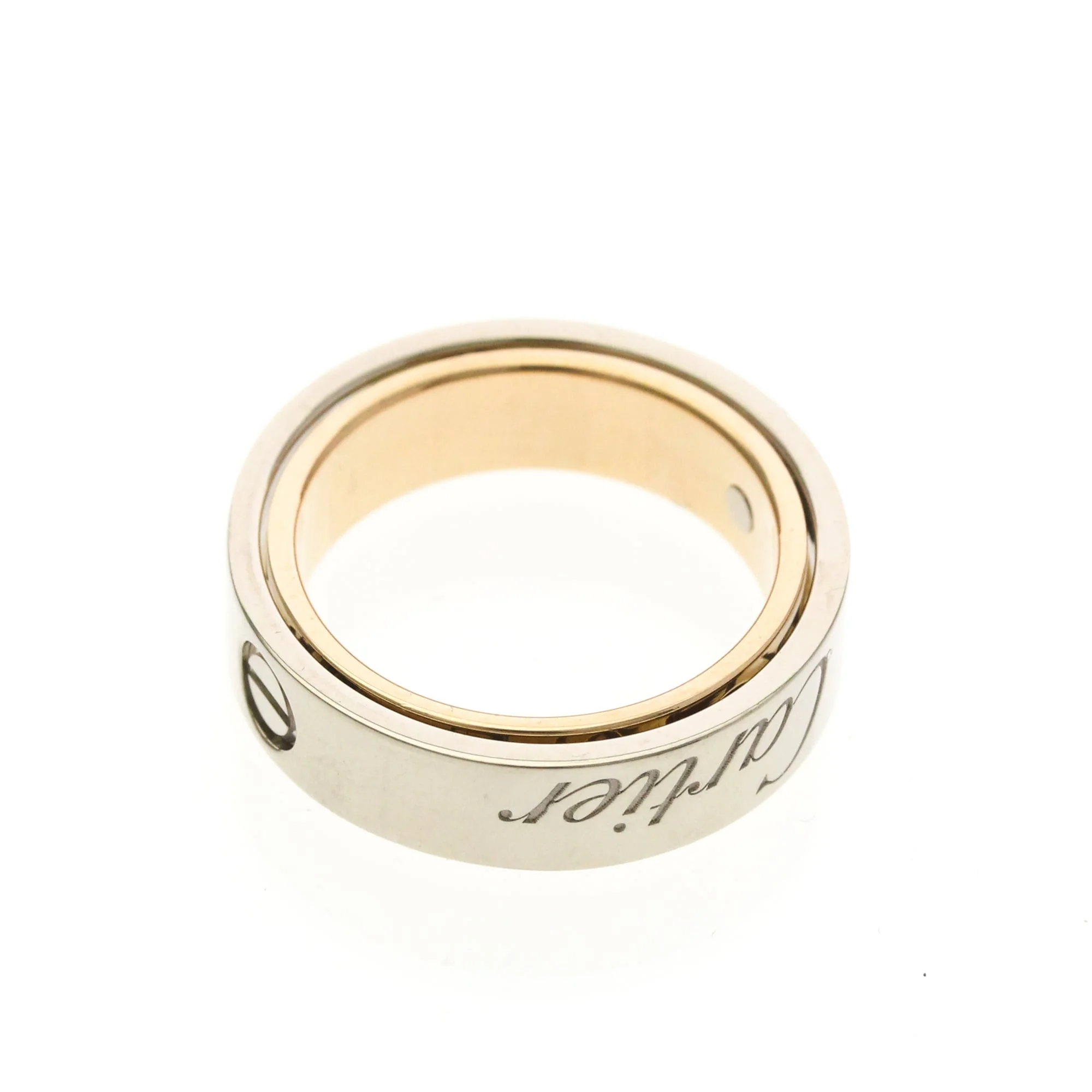 Band Ring 18K Rose Gold and 18K White Gold - Image 9