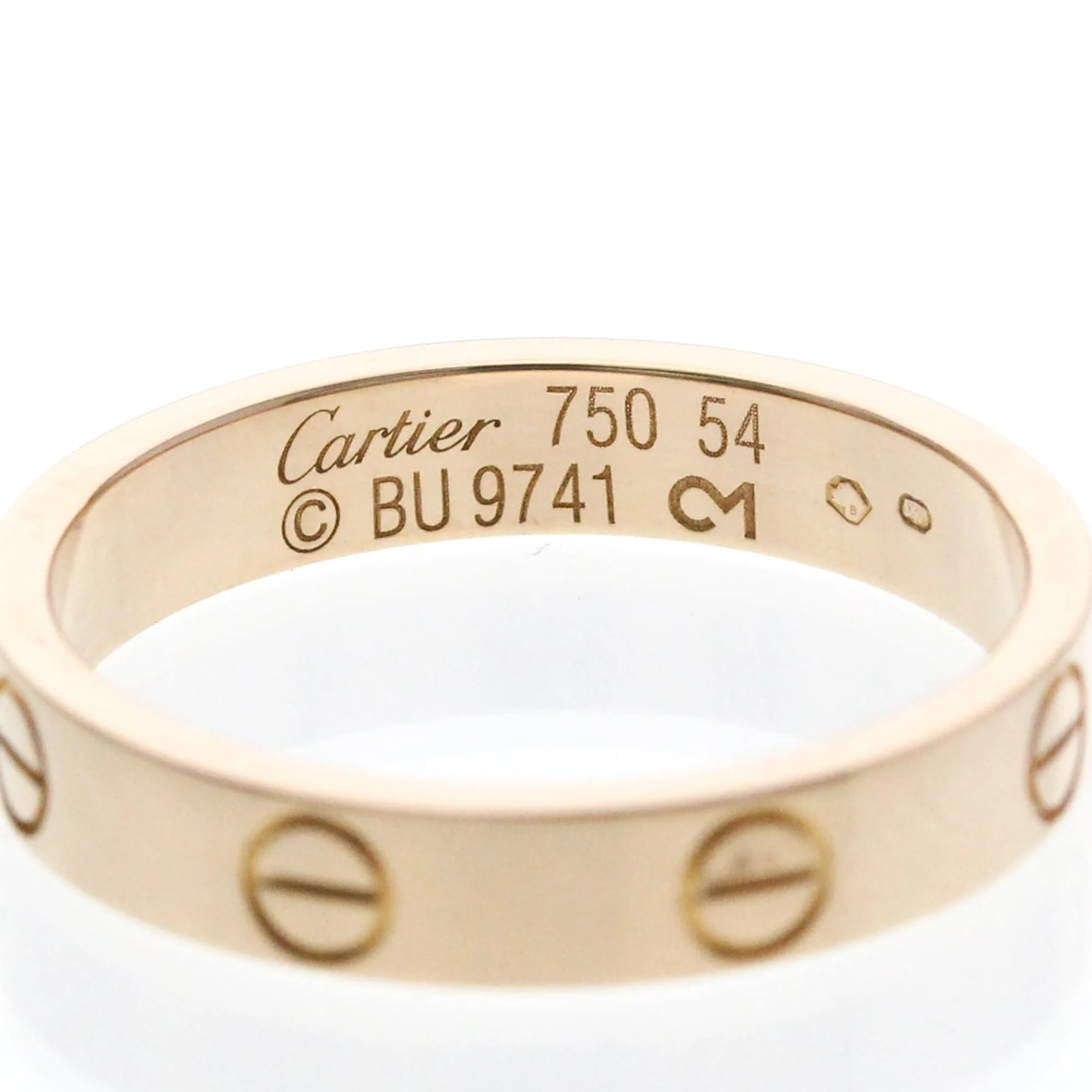 Band Ring 18K Rose Gold Mini - Image 5