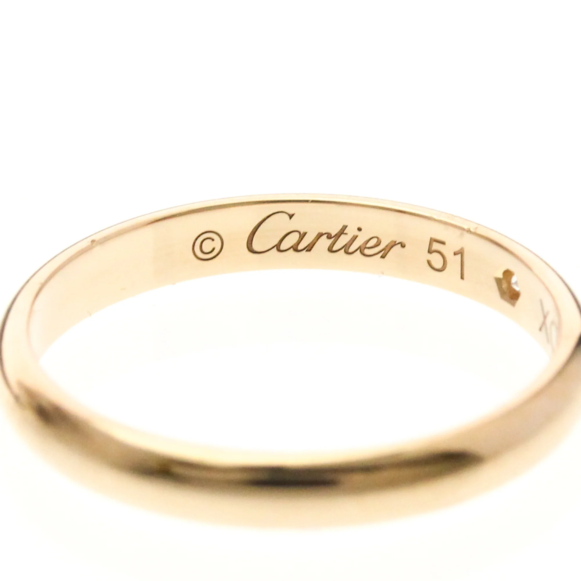 Band Ring 18K Rose Gold With Diamond - Image 7