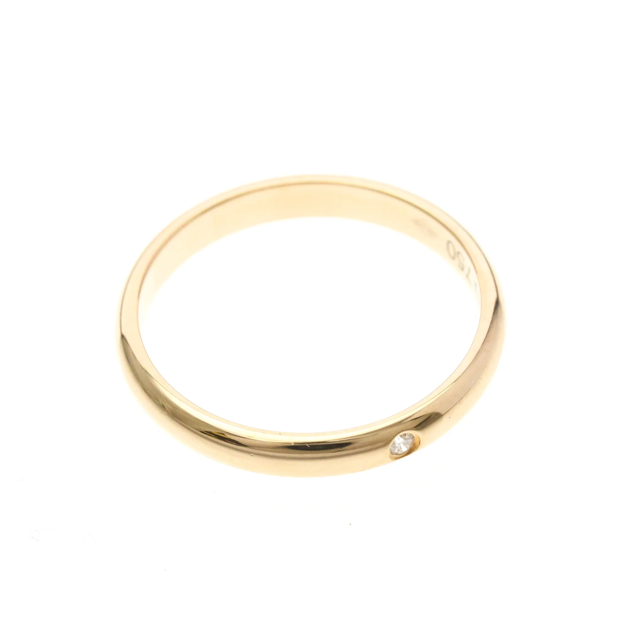 Band Ring 18K Rose Gold With Diamond - Image 9