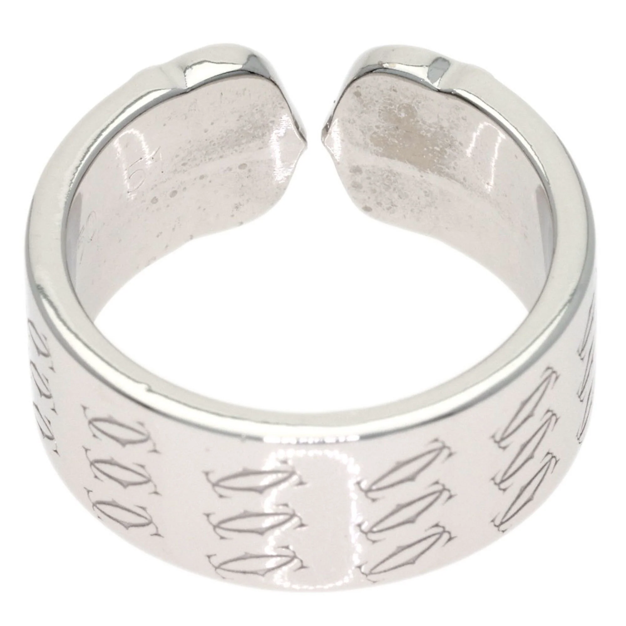 Band Ring 18K White Gold and Diamond - Image 4