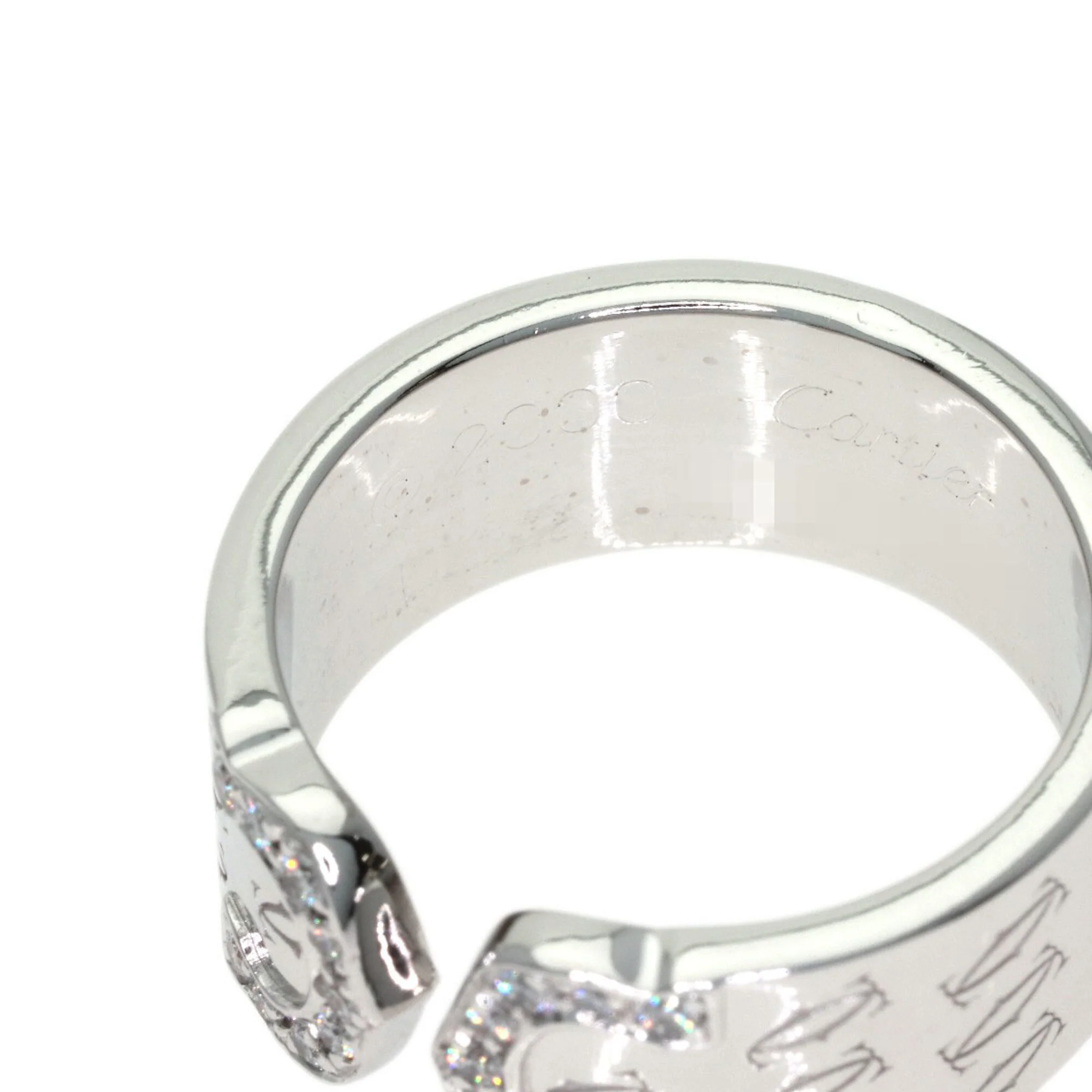 Band Ring 18K White Gold and Diamond - Image 6