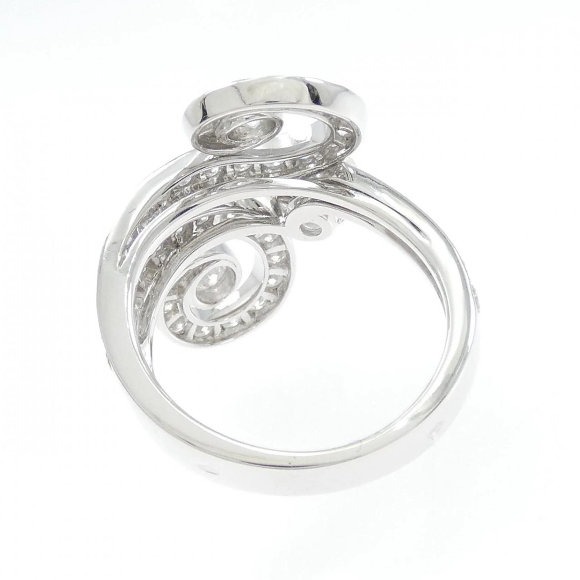 Band Ring 18K White Gold With Diamond - Image 3