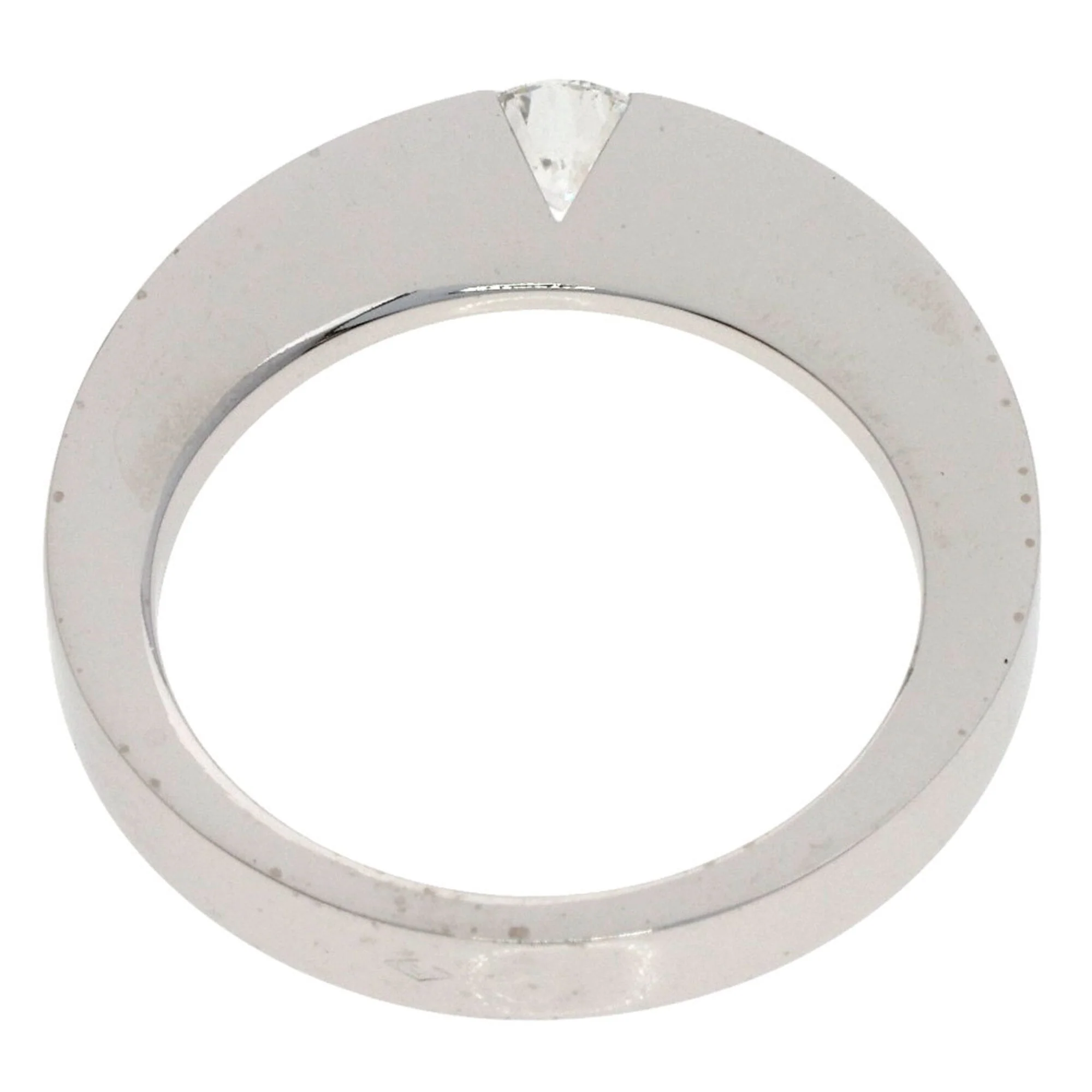 Band Ring 18K White Gold with Diamond - Image 4